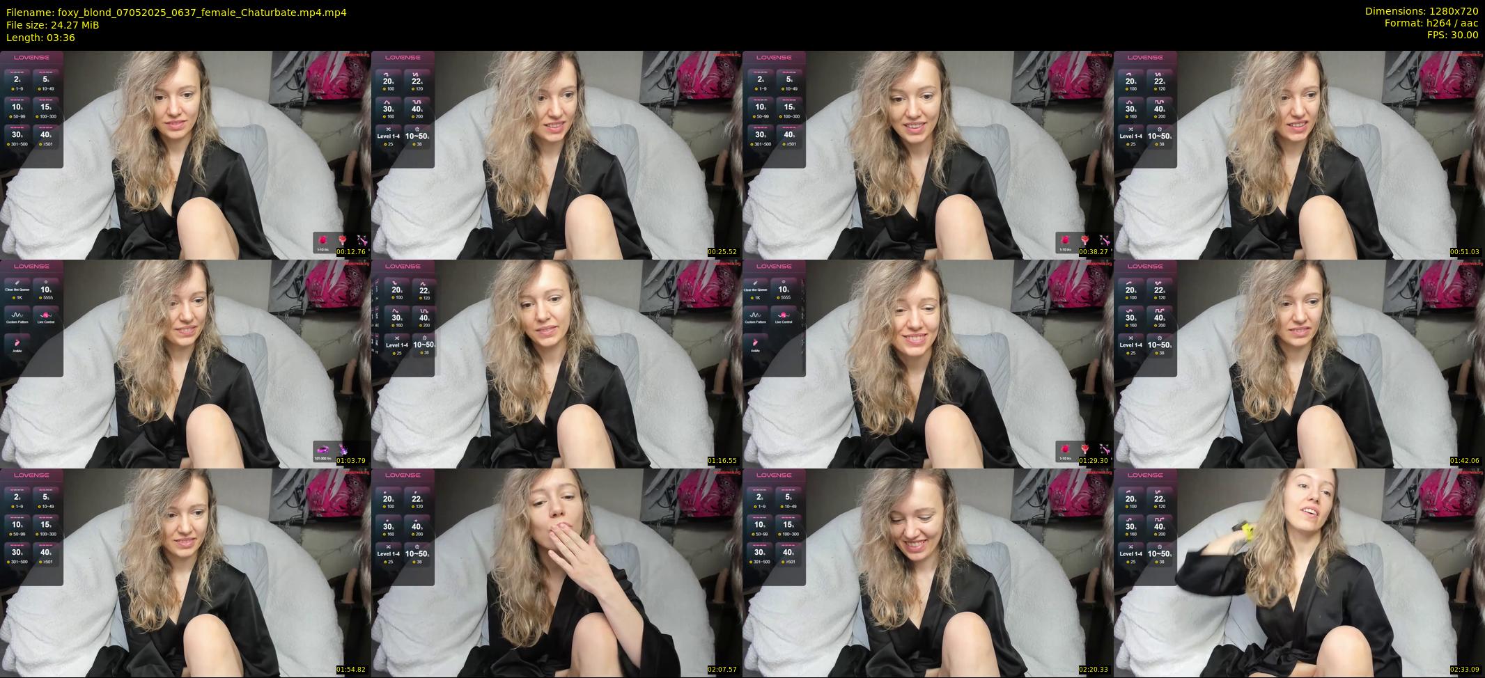 foxy_blond — 4 minute Chaturbate female cam show recording, 720p, May 7, 2025