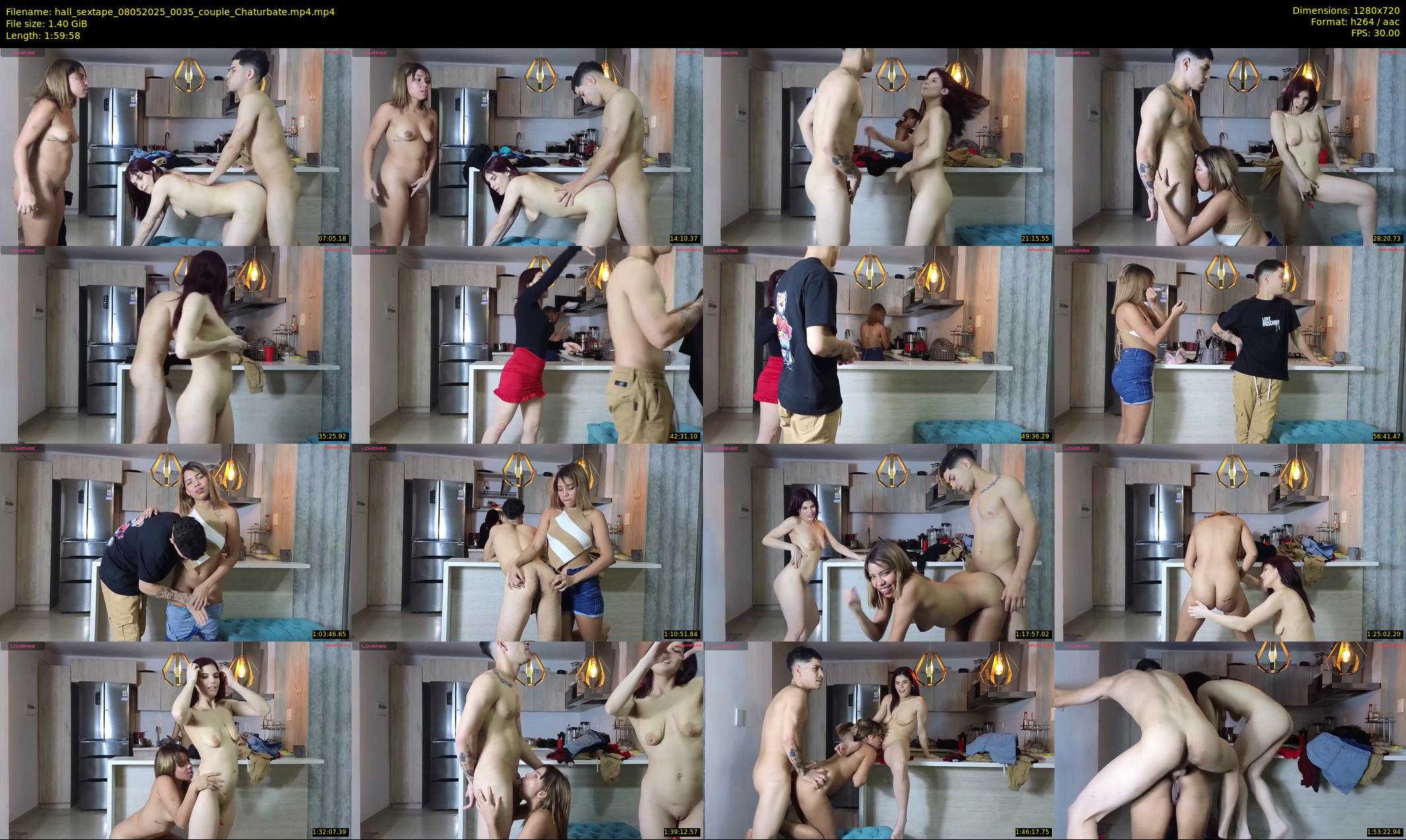 hall_sextape — 120 minute Chaturbate couple cam show recording, 720p, May 8, 2025