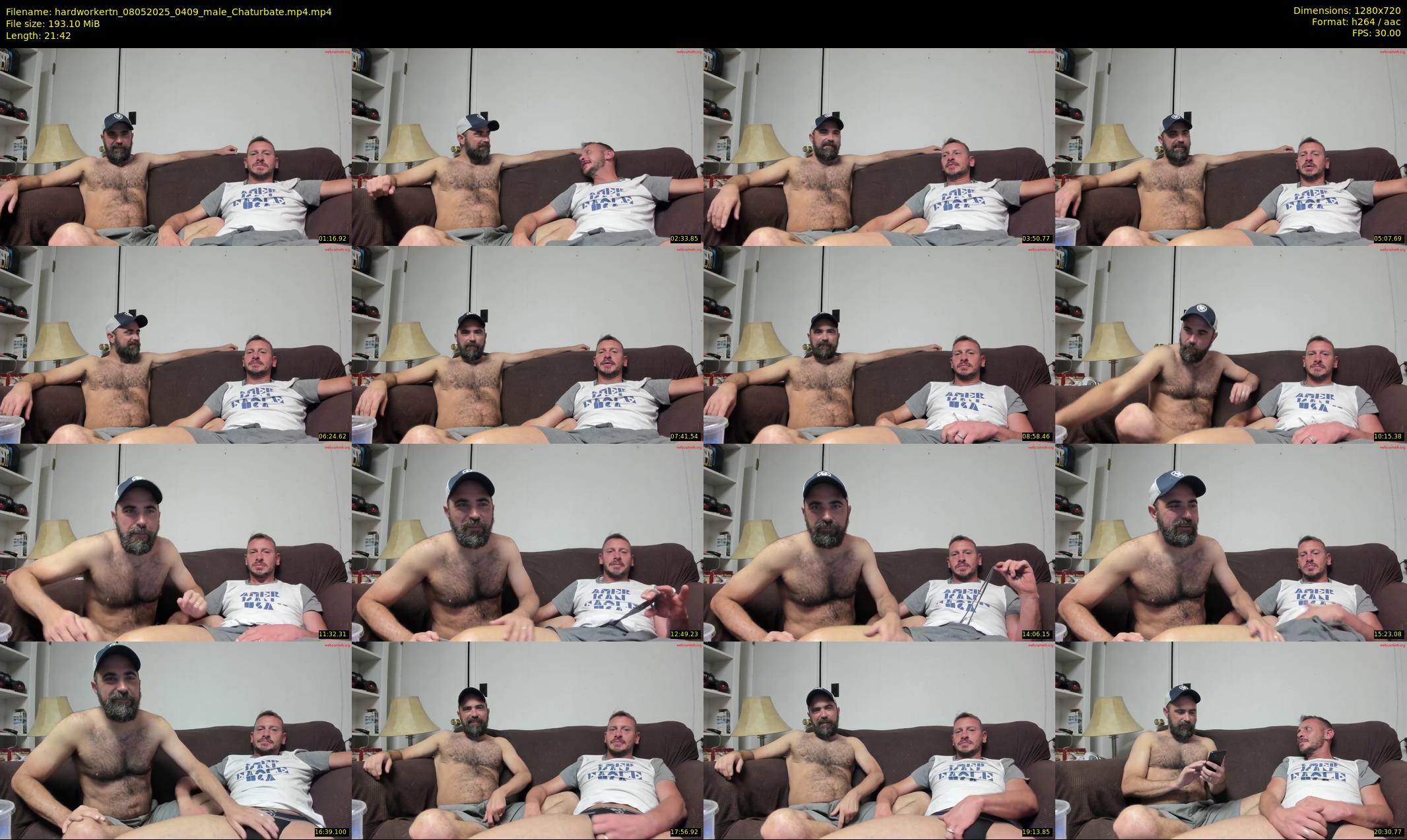 hardworkertn — 22 minute Chaturbate male cam show recording, 720p, May 8, 2025