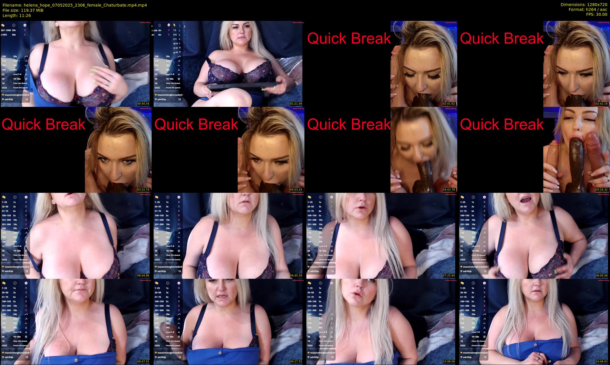 helena_hope — 12 minute Chaturbate female cam show recording, 720p, May 7, 2025