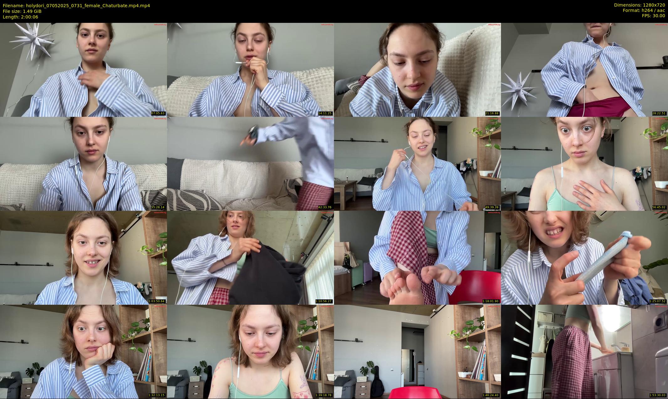holydori — 121 minute Chaturbate female cam show recording, 720p, May 7, 2025