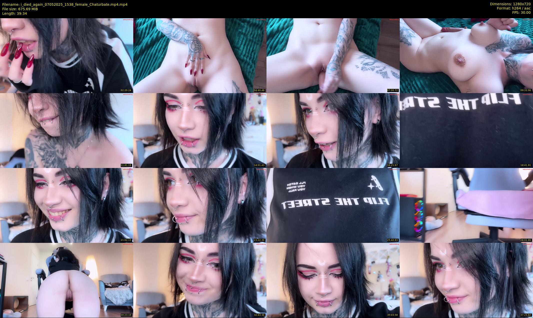 i_died_again — 40 minute Chaturbate female cam show recording, 720p, May 7, 2025