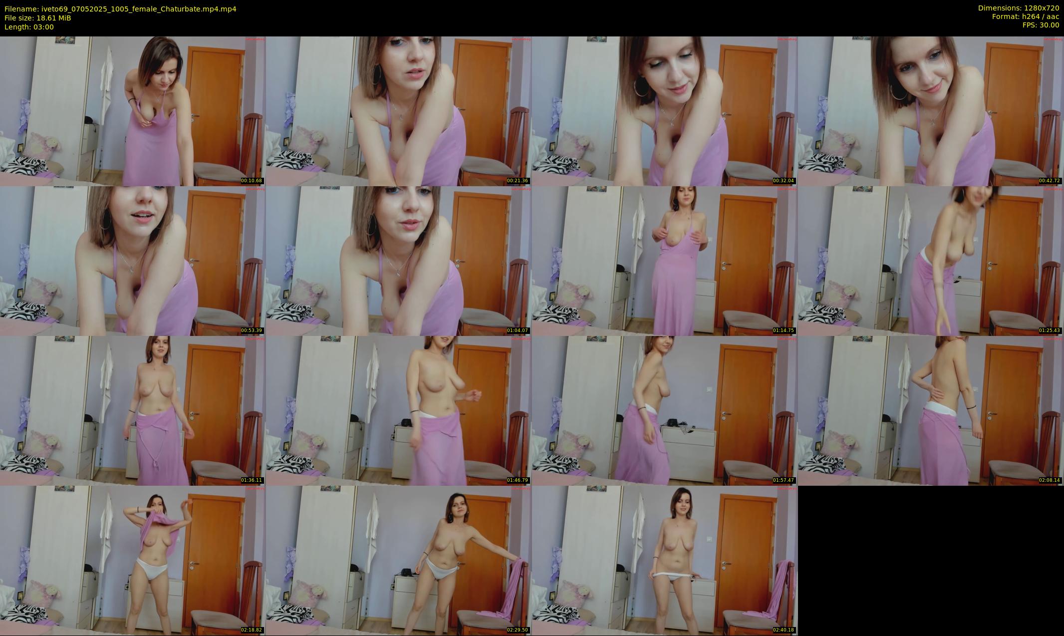 iveto69 — 3 minute Chaturbate female cam show recording, 720p, May 7, 2025