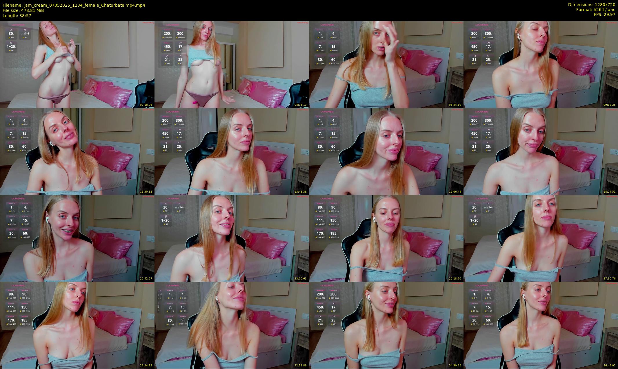 jam_cream — 39 minute Chaturbate female cam show recording, 720p, May 7, 2025