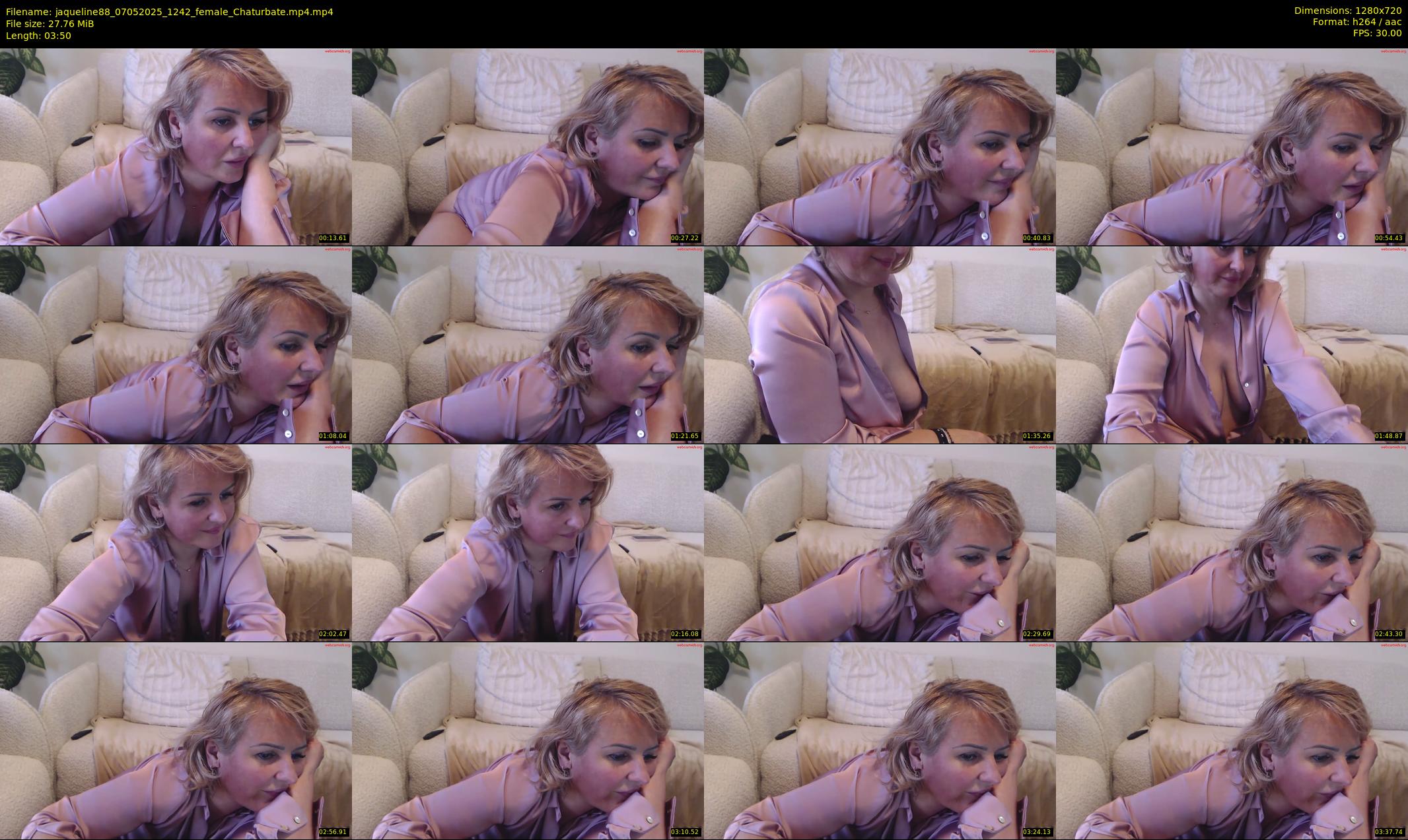 jaqueline88 — 4 minute Chaturbate female cam show recording, 720p, May 7, 2025