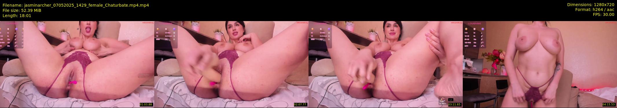jasminarcher — 19 minute Chaturbate female cam show recording, 720p, May 7, 2025
