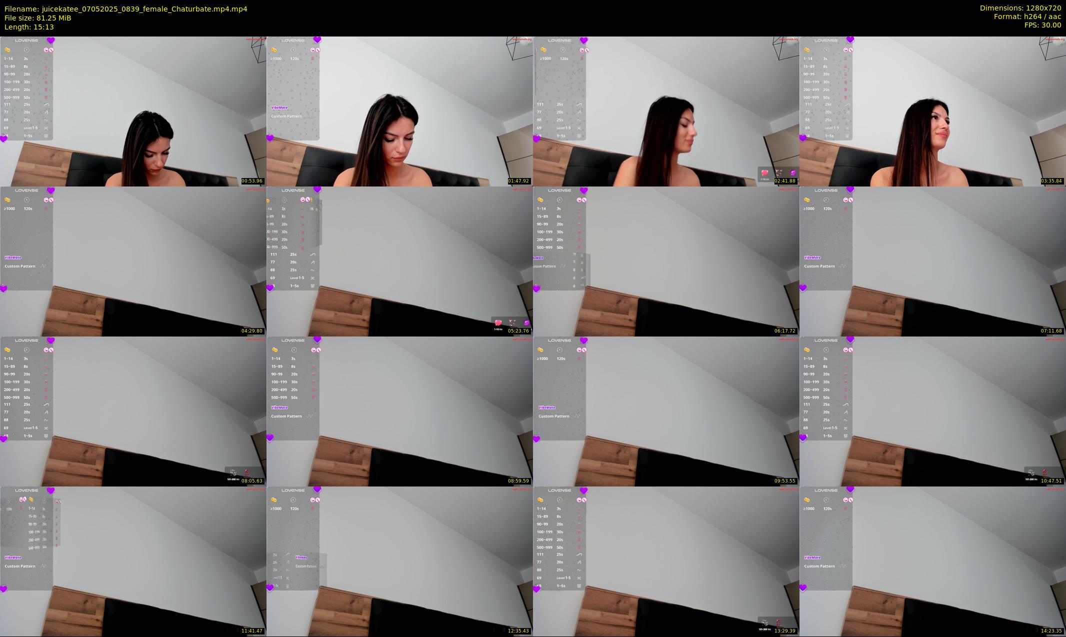 juicekatee — 16 minute Chaturbate female cam show recording, 720p, May 7, 2025