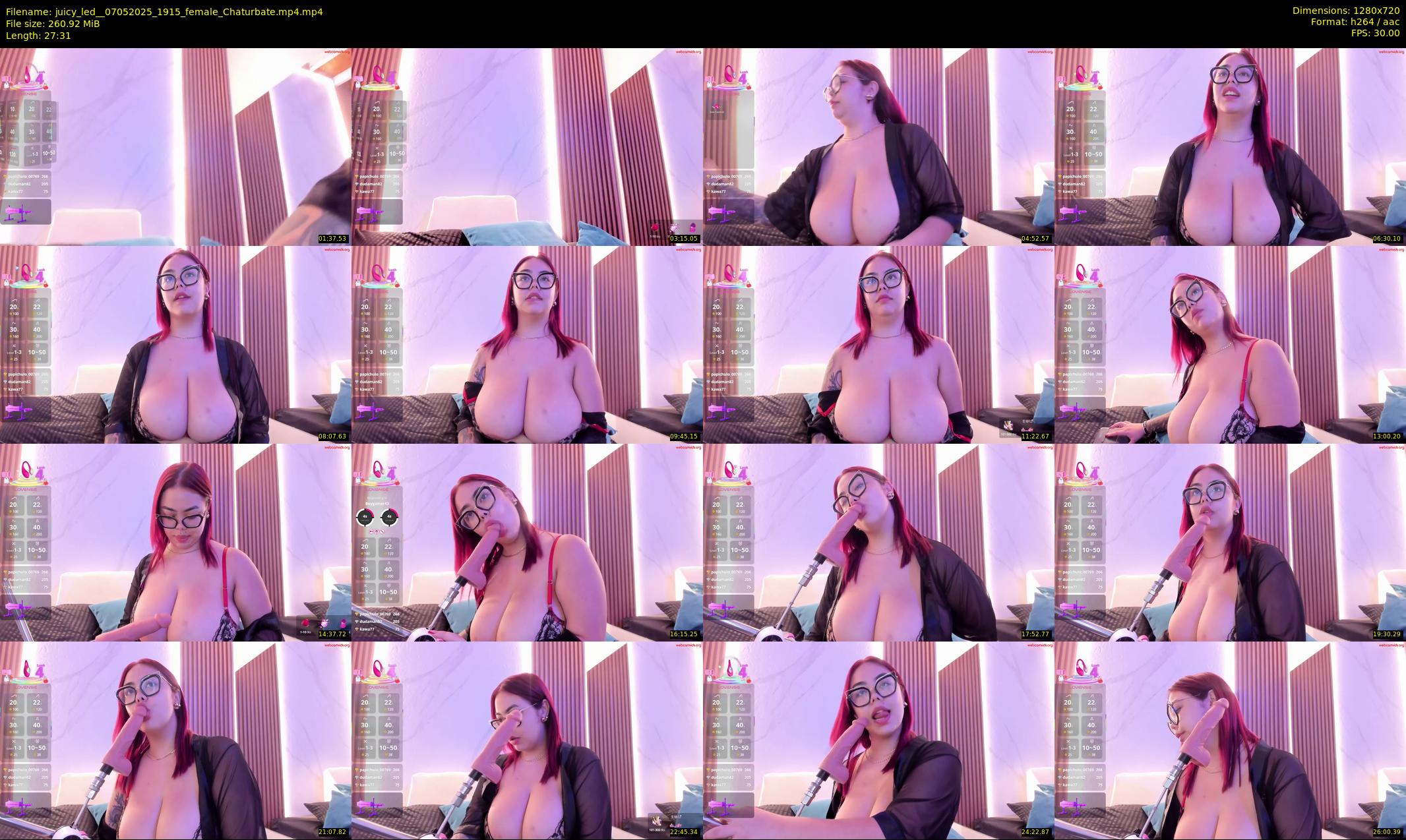 juicy_led_ — 28 minute Chaturbate female cam show recording, 720p, May 7, 2025