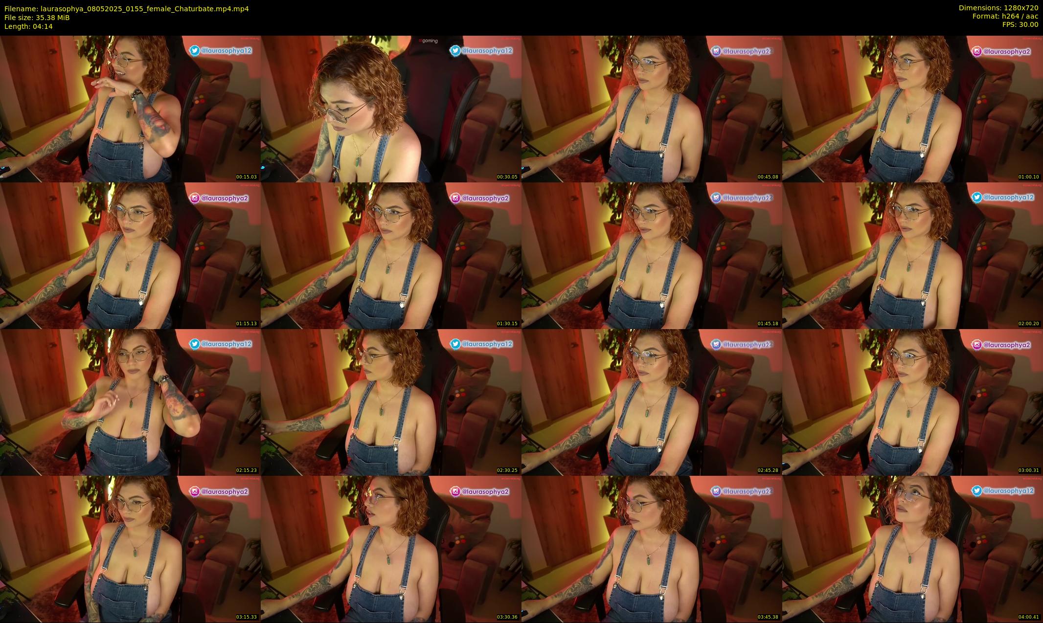 laurasophya — 5 minute Chaturbate female cam show recording, 720p, May 8, 2025