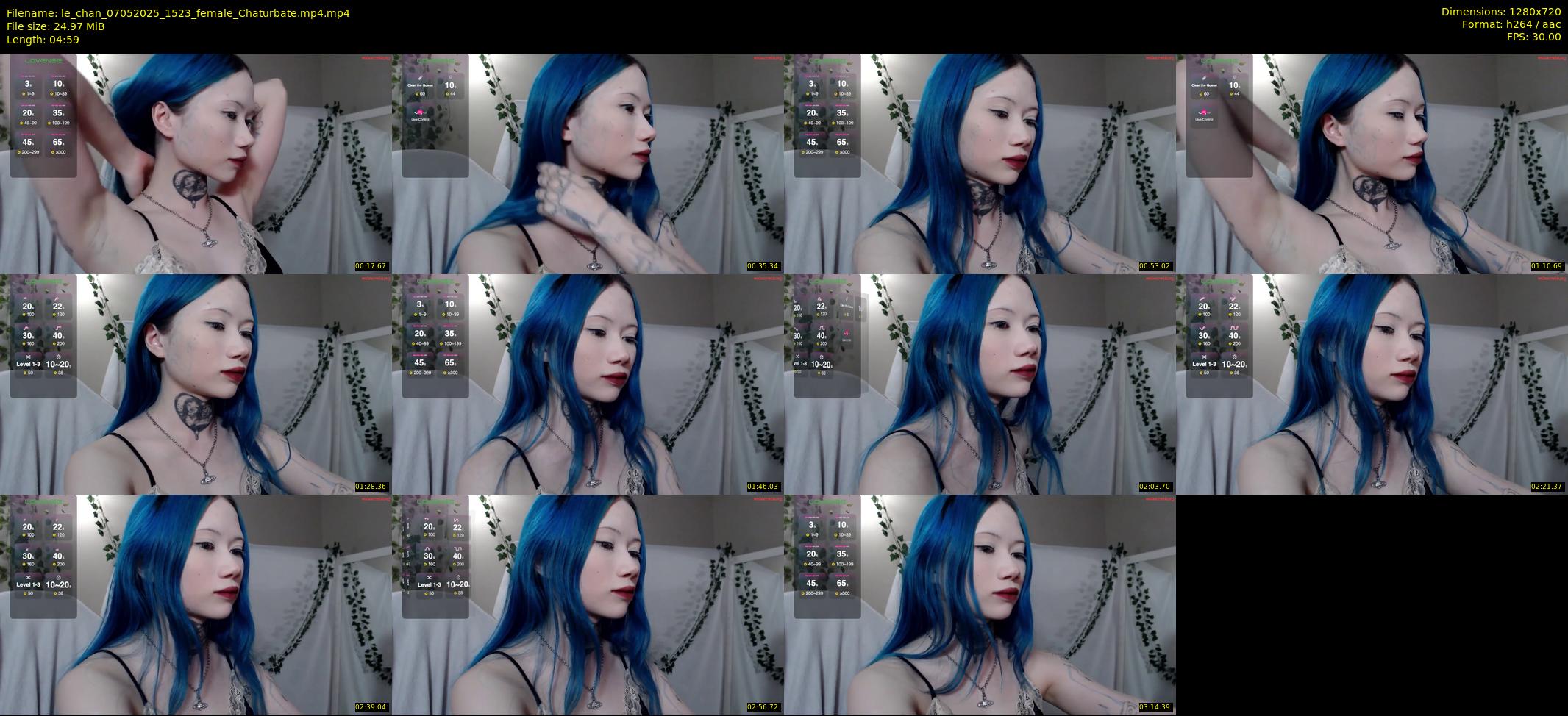 le_chan — 5 minute Chaturbate female cam show recording, 720p, May 7, 2025