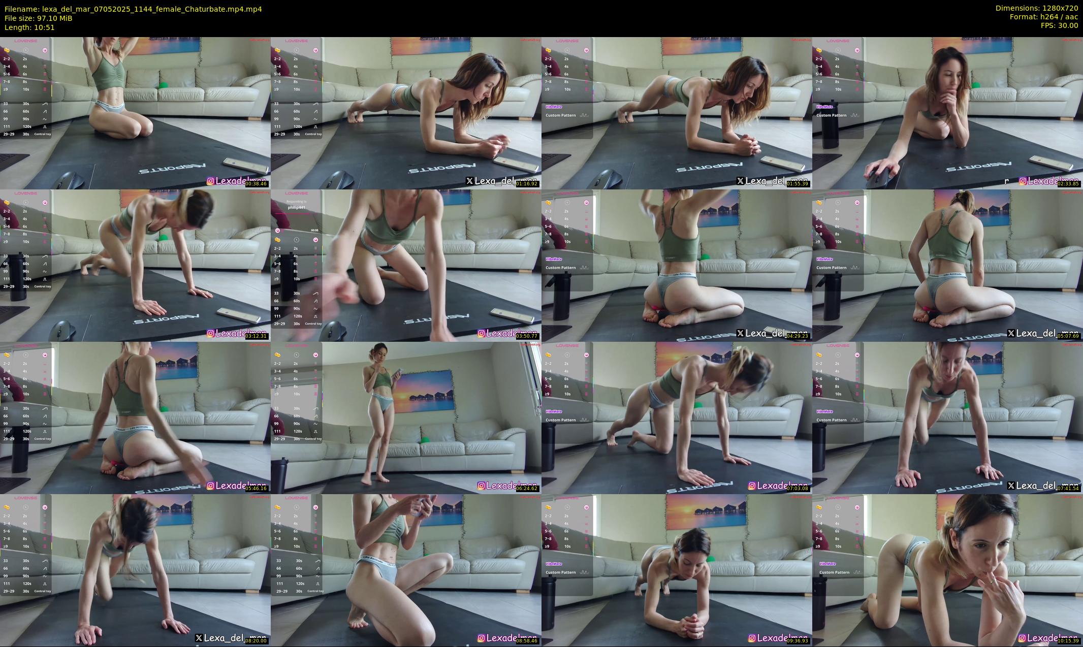 lexa_del_mar — 11 minute Chaturbate female cam show recording, 720p, May 7, 2025