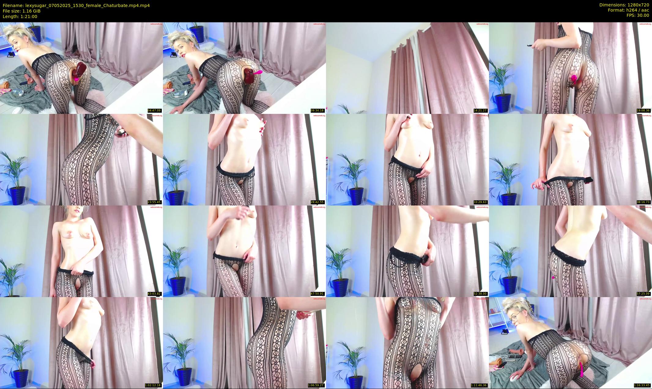 lexysugar — 81 minute Chaturbate female cam show recording, 720p, May 7, 2025