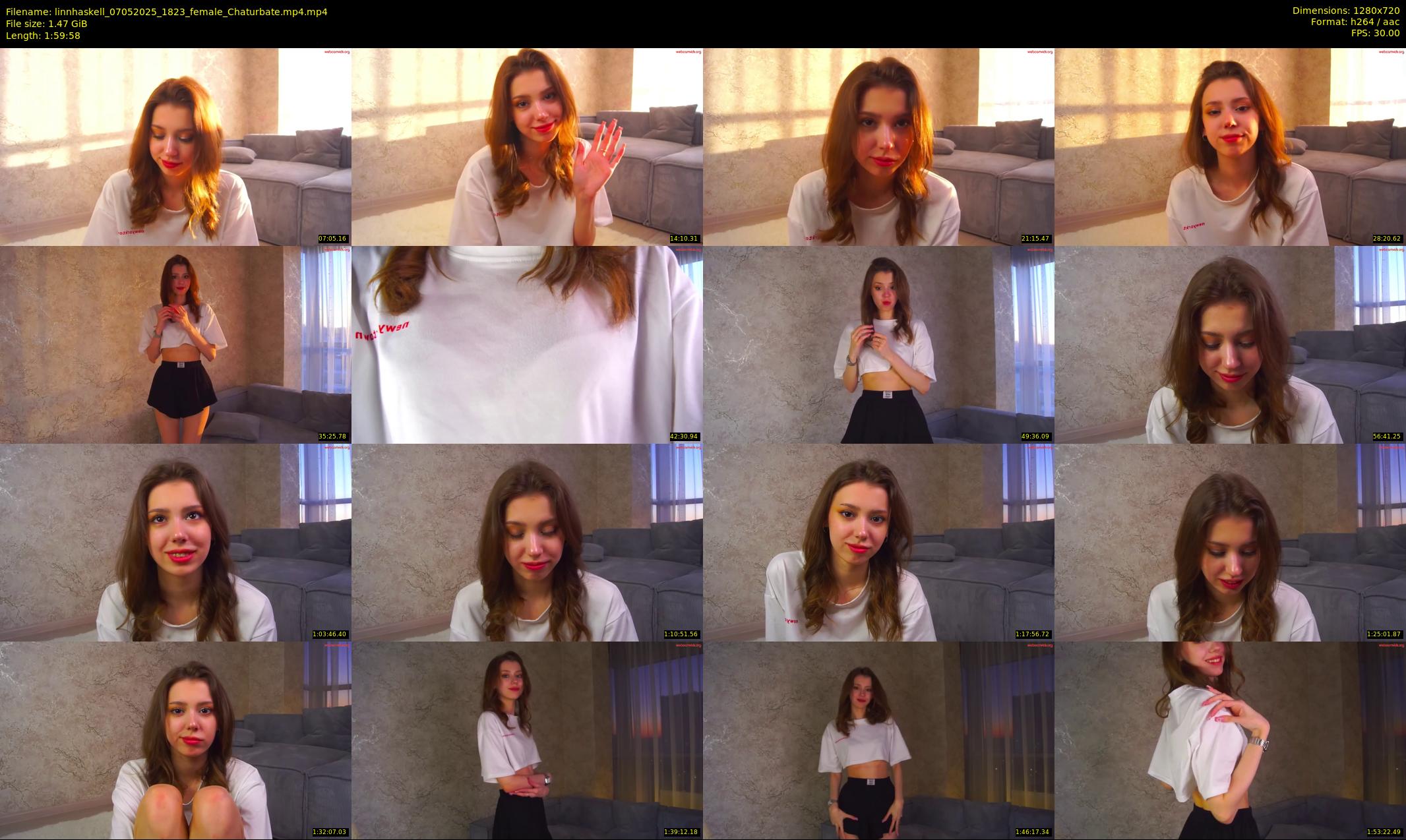 linnhaskell — 120 minute Chaturbate female cam show recording, 720p, May 7, 2025