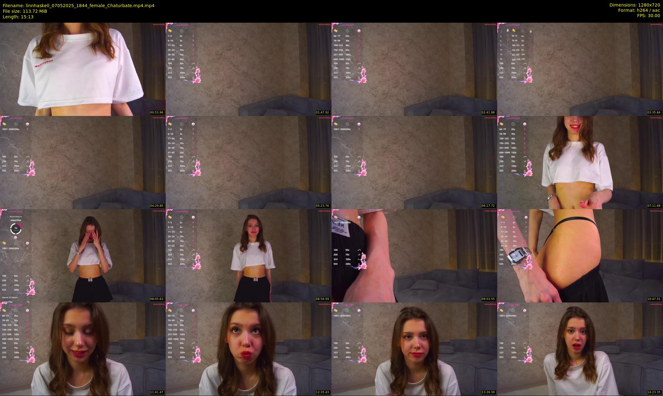 linnhaskell — 16 minute Chaturbate female cam show recording, 720p, May 7, 2025