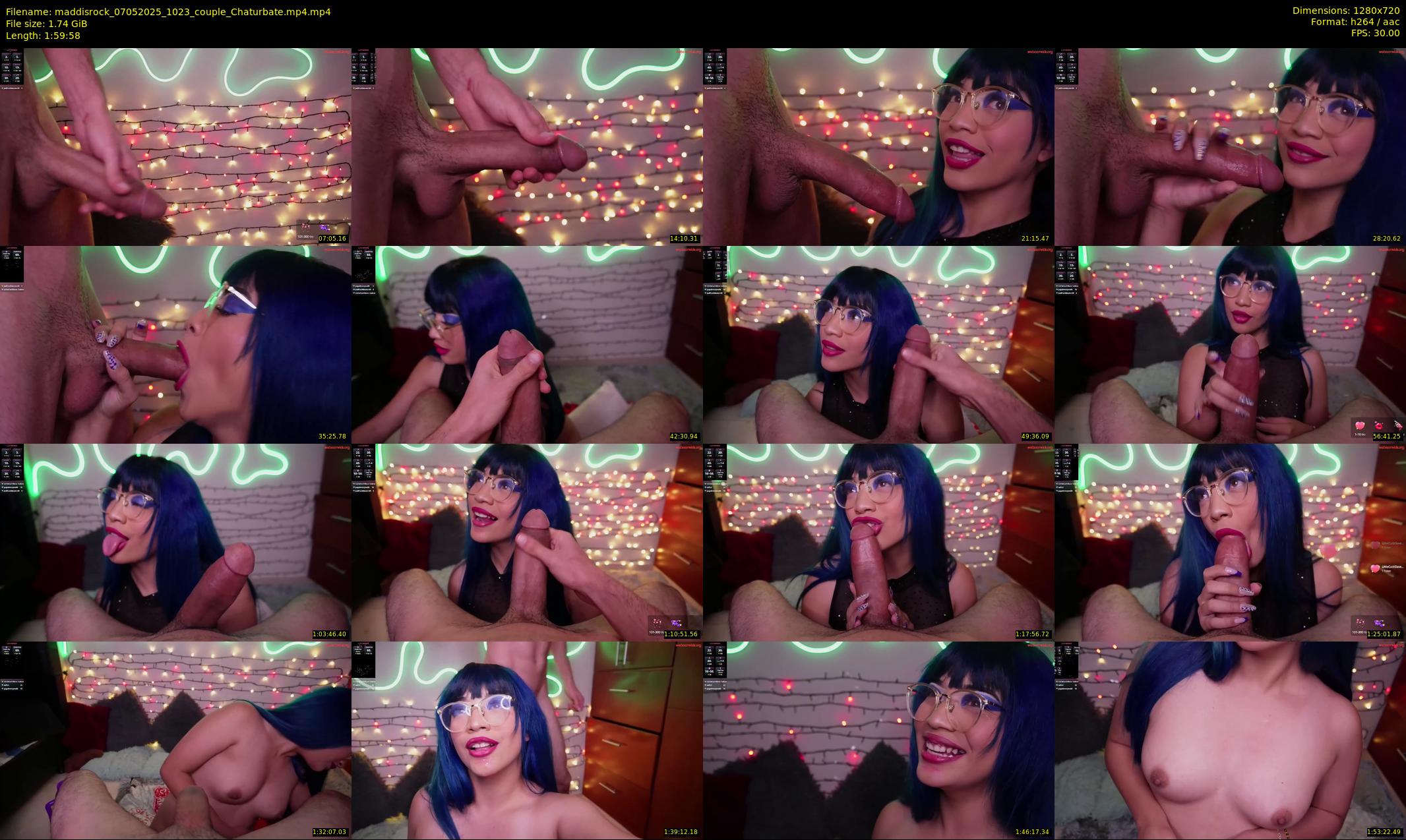 maddisrock — 120 minute Chaturbate couple cam show recording, 720p, May 7, 2025