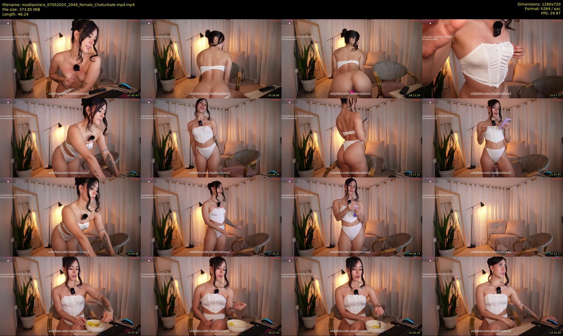 madisonlara — 47 minute Chaturbate female cam show recording, 720p, May 7, 2025