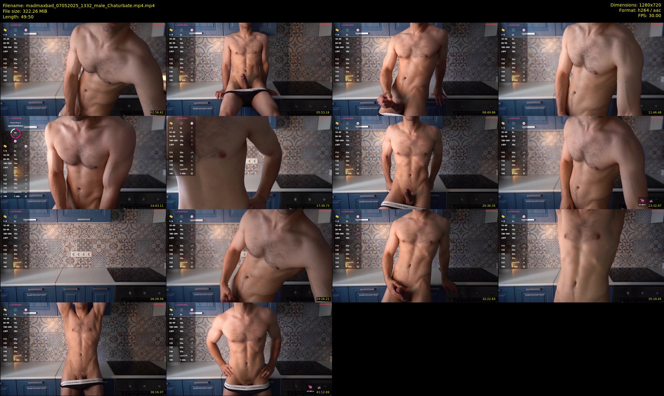 madmaxbad — 50 minute Chaturbate male cam show recording, 720p, May 7, 2025