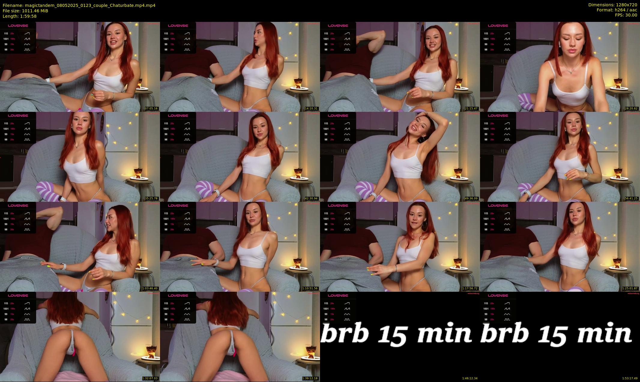 magictandem — 120 minute Chaturbate couple cam show recording, 720p, May 8, 2025