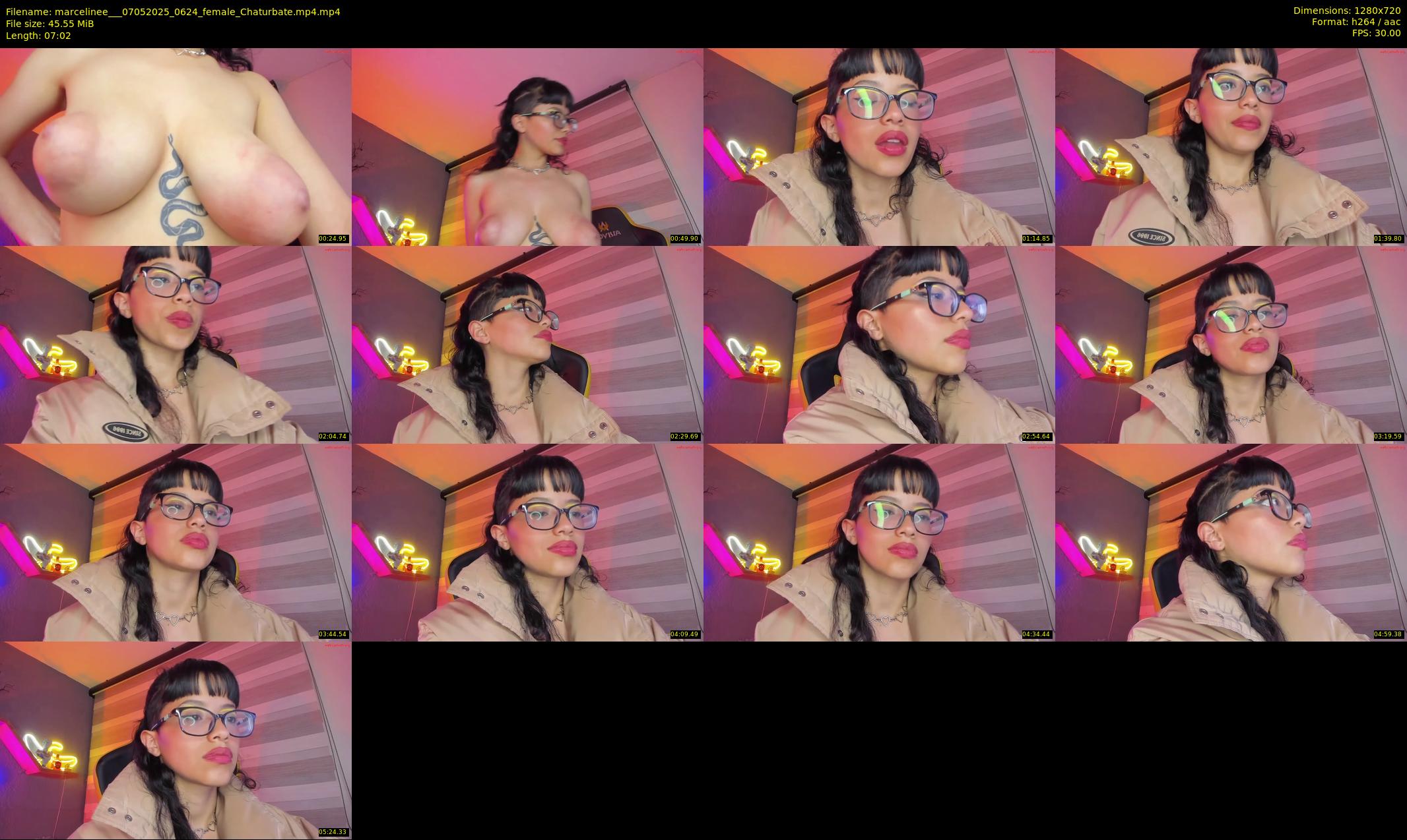 marcelinee__ — 8 minute Chaturbate female cam show recording, 720p, May 7, 2025