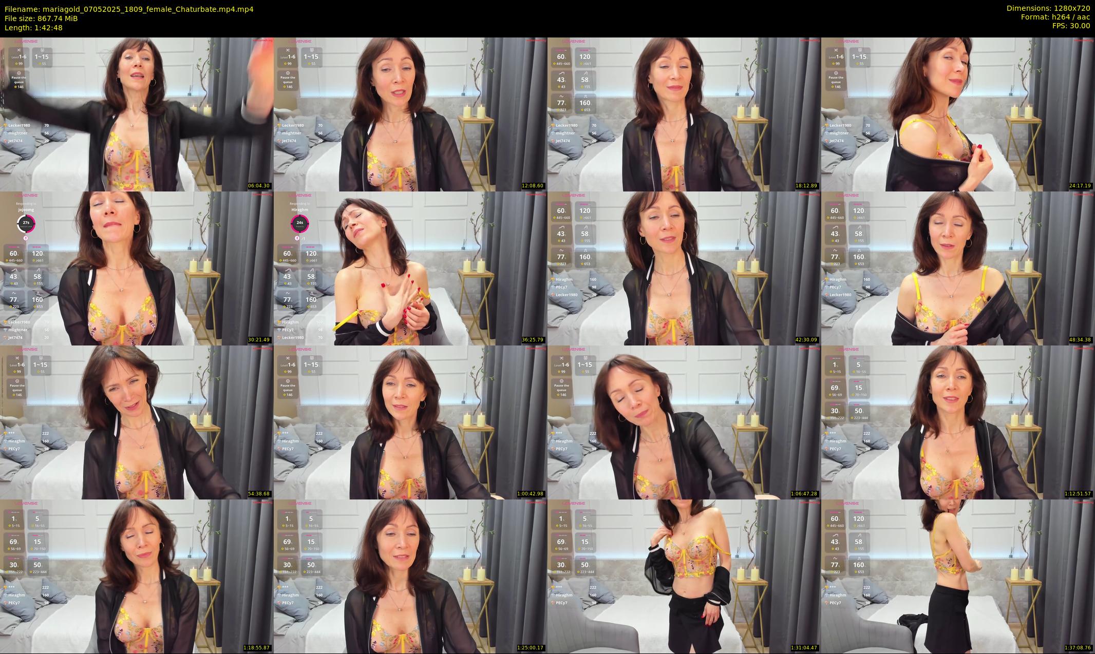 mariagold — 103 minute Chaturbate female cam show recording, 720p, May 7, 2025
