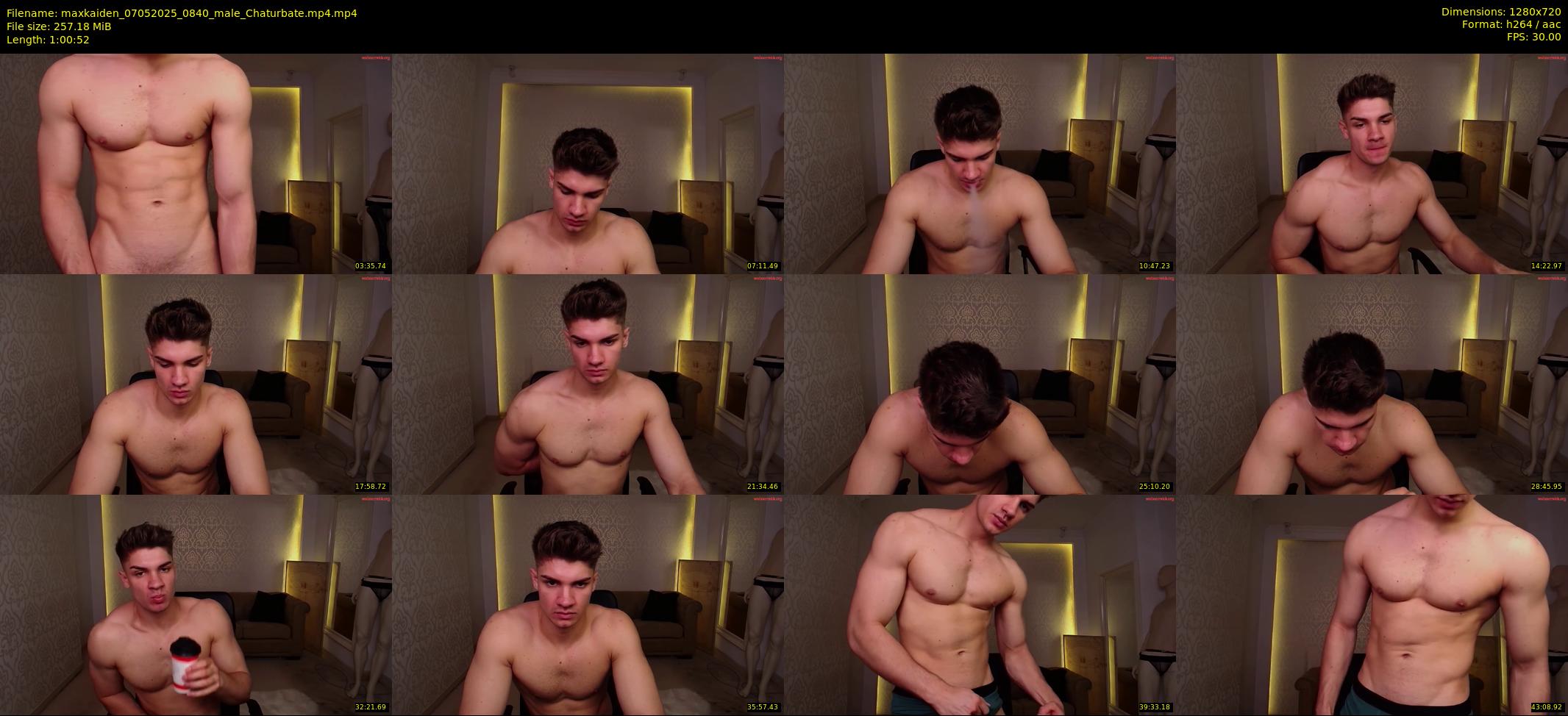 maxkaiden — 61 minute Chaturbate male cam show recording, 720p, May 7, 2025