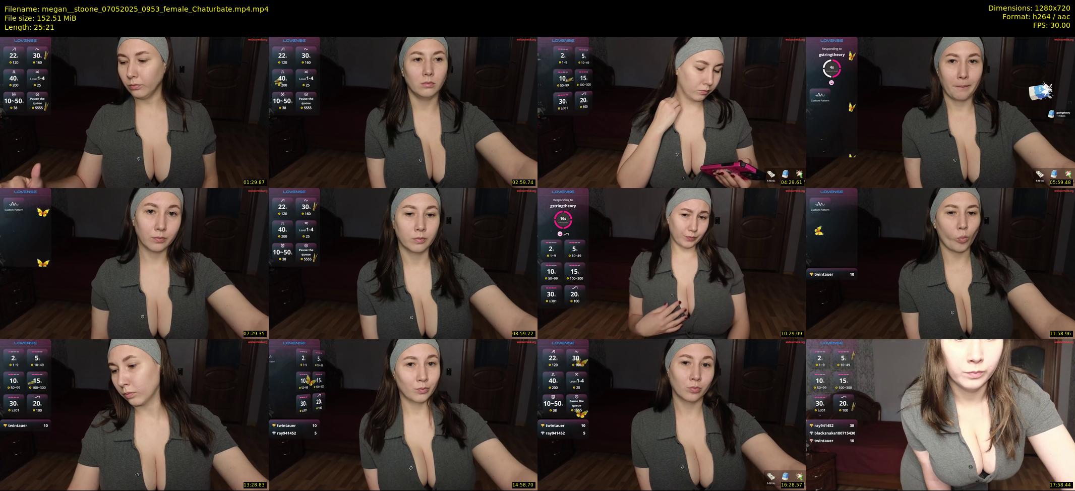megan__stoone — 26 minute Chaturbate female cam show recording, 720p, May 7, 2025