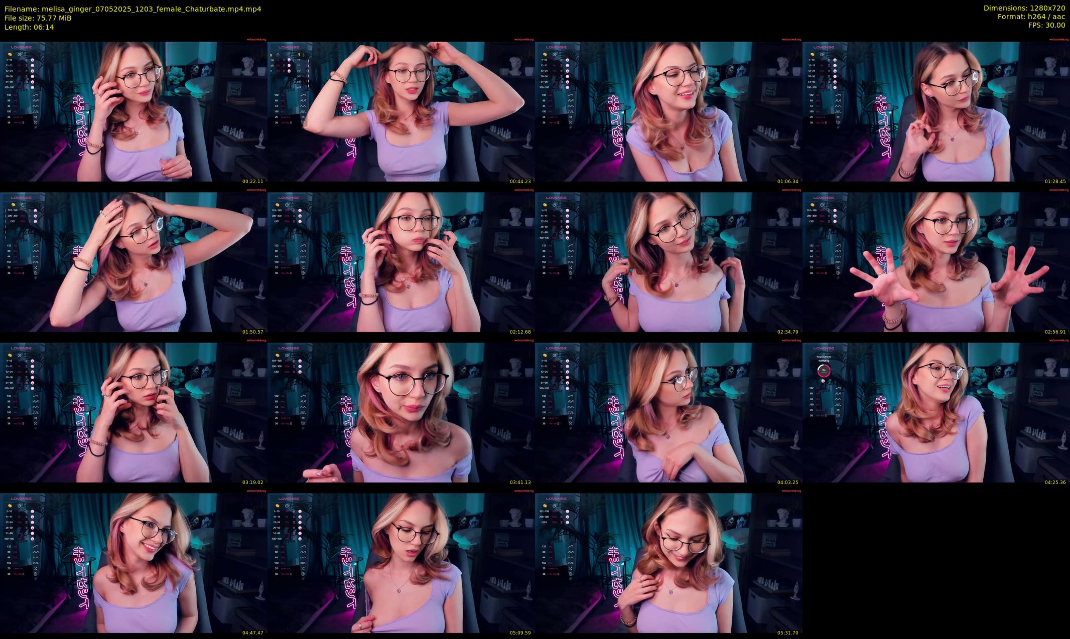 melisa_ginger — 7 minute Chaturbate female cam show recording, 720p, May 7, 2025