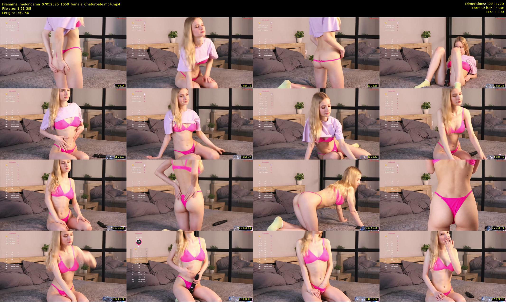 melondama — 120 minute Chaturbate female cam show recording, 720p, May 7, 2025