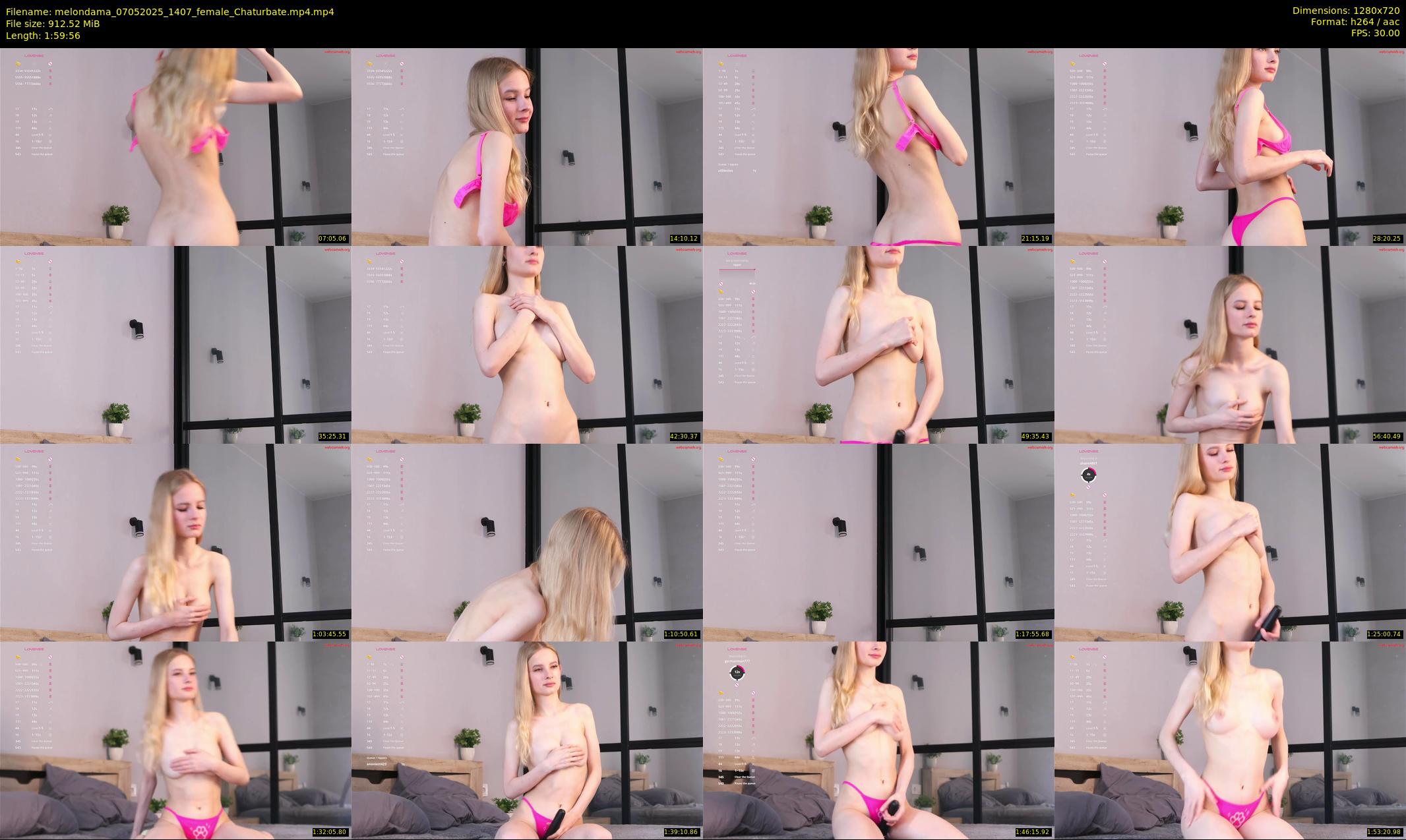 melondama — 120 minute Chaturbate female cam show recording, 720p, May 7, 2025