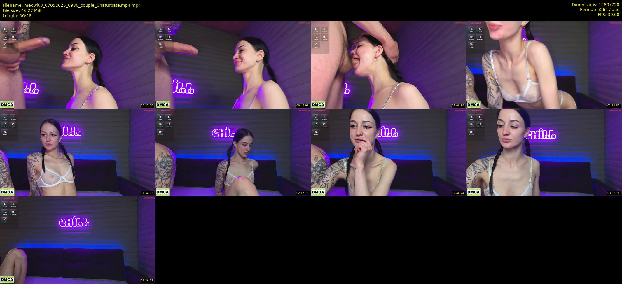 meowluv — 7 minute Chaturbate couple cam show recording, 720p, May 7, 2025