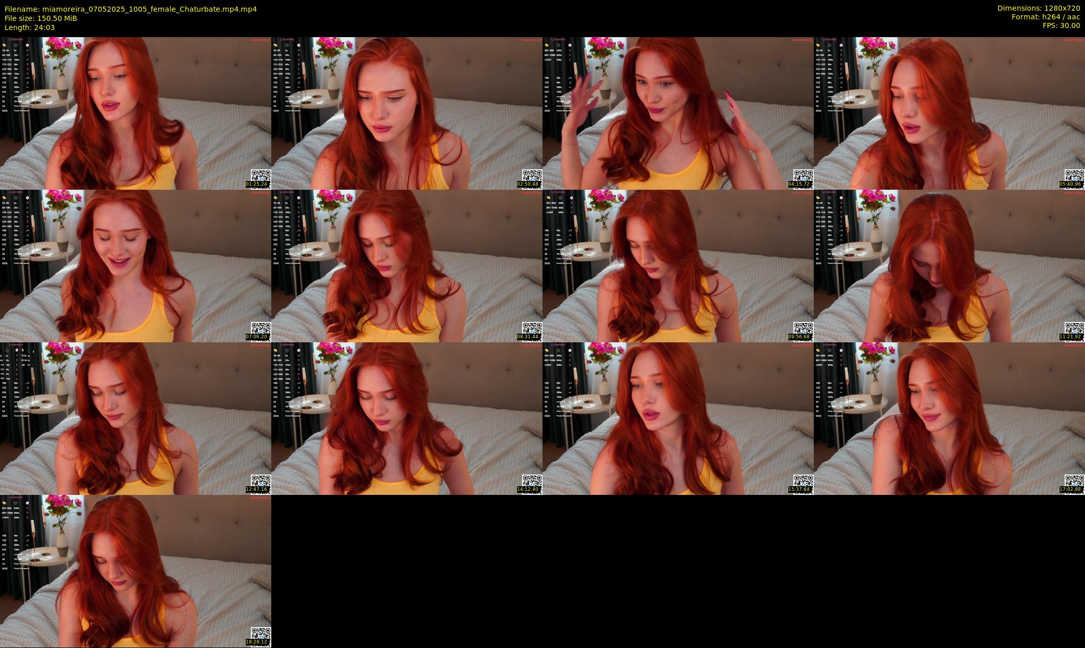 miamoreira — 25 minute Chaturbate female cam show recording, 720p, May 7, 2025
