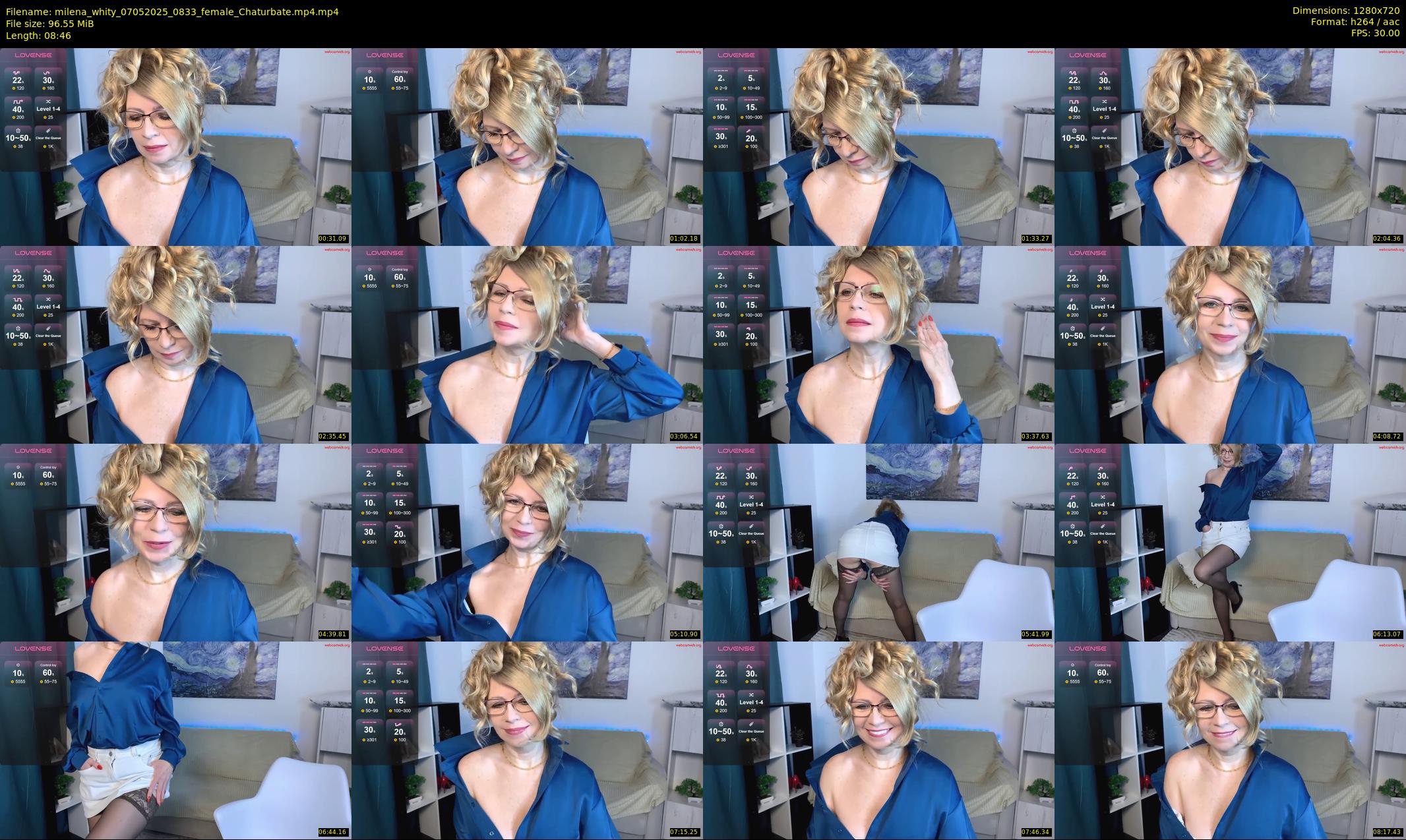 milena_whity — 9 minute Chaturbate female cam show recording, 720p, May 7, 2025