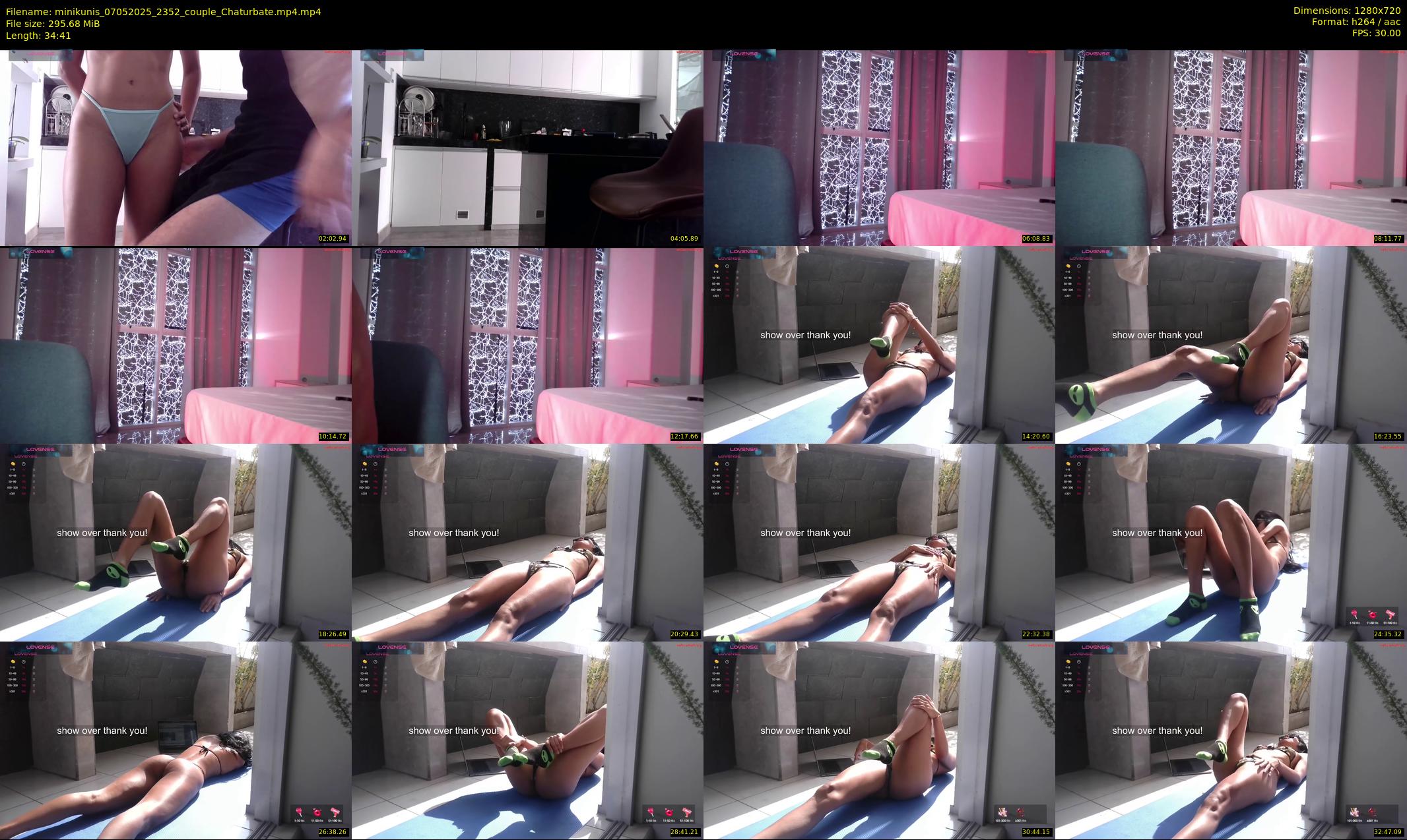 minikunis — 35 minute Chaturbate couple cam show recording, 720p, May 7, 2025