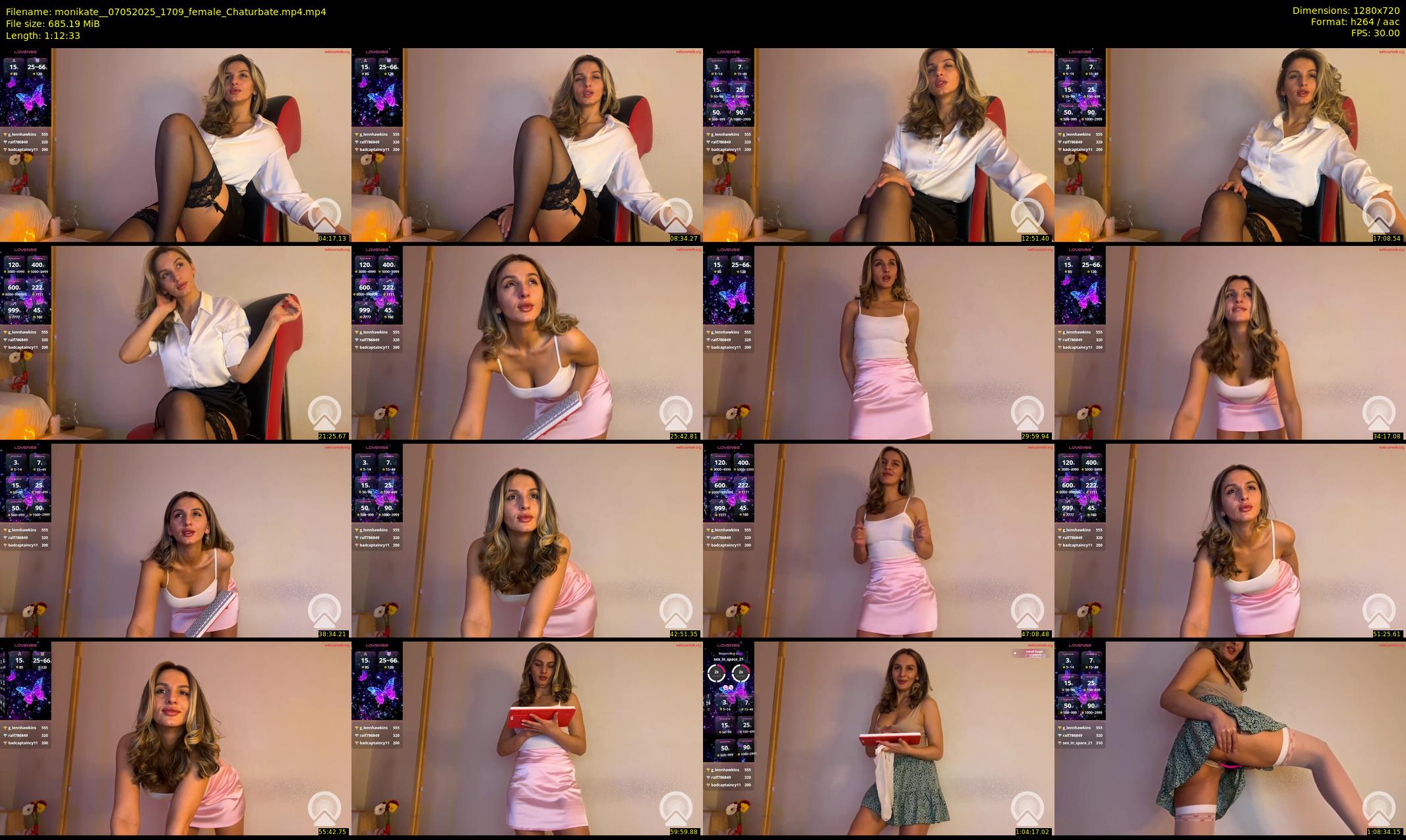 monikate_ — 73 minute Chaturbate couple cam show recording, 720p, May 7, 2025