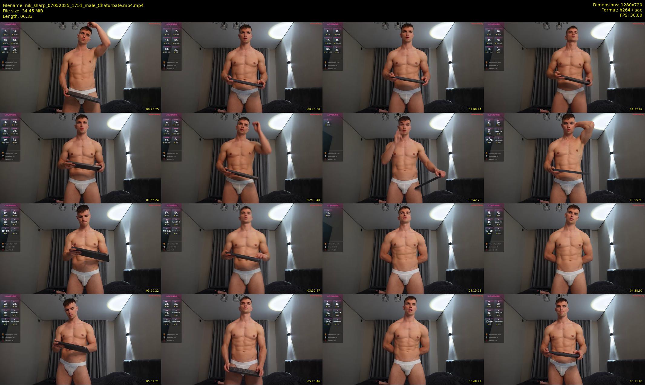 nik_sharp — 7 minute Chaturbate male cam show recording, 720p, May 7, 2025