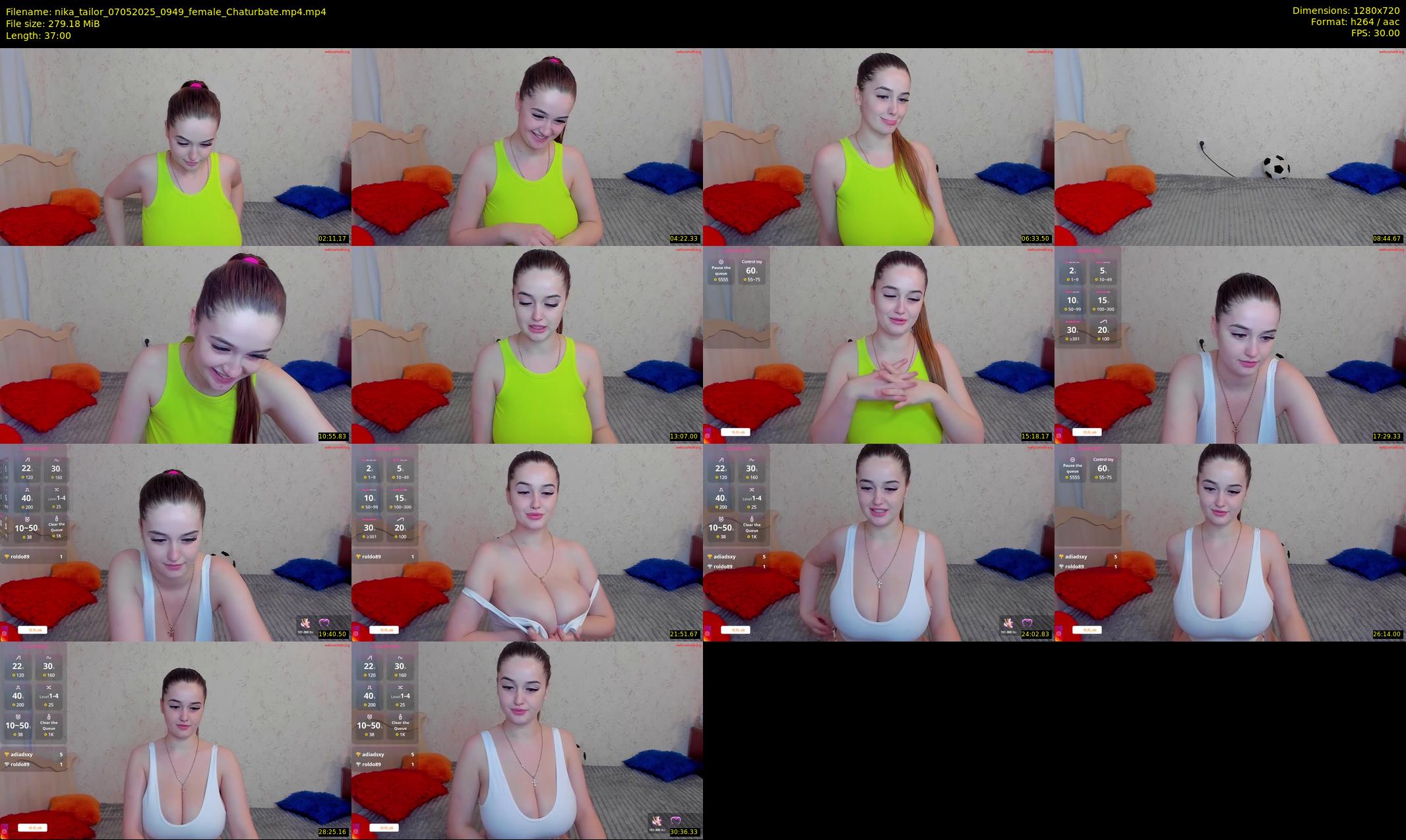 nika_tailor — 37 minute Chaturbate female cam show recording, 720p, May 7, 2025