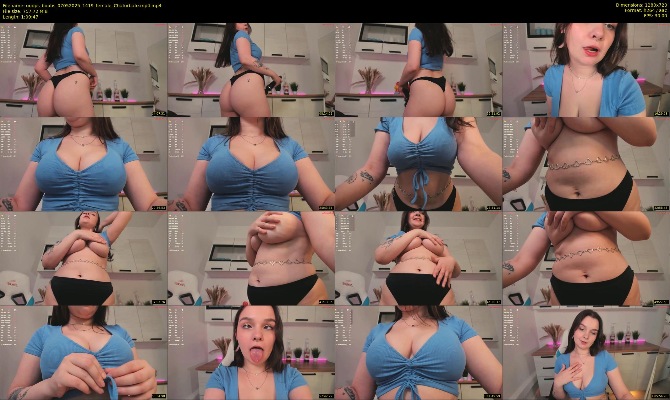 ooops_boobs — 70 minute Chaturbate female cam show recording, 720p, May 7, 2025