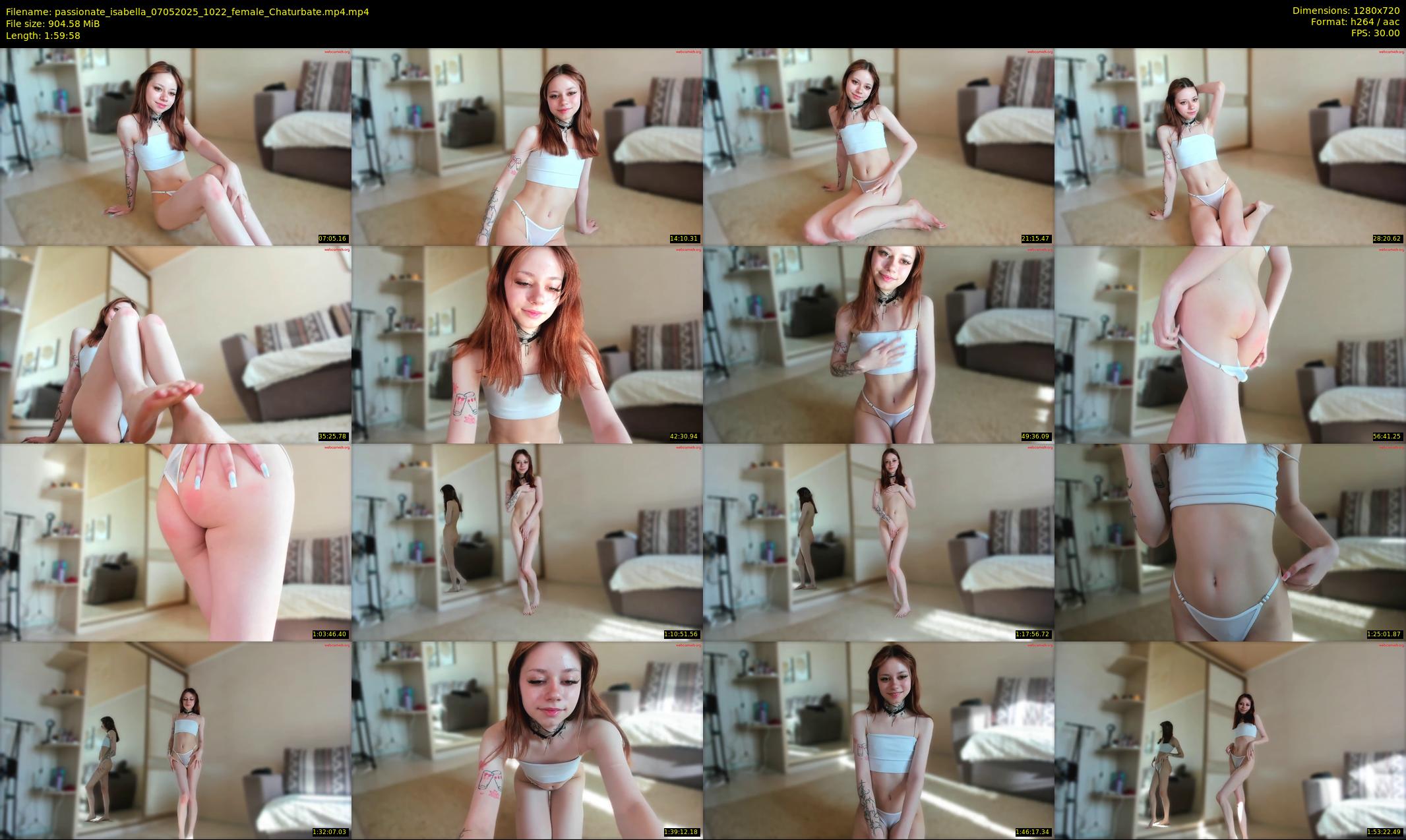 passionate_isabella — 120 minute Chaturbate female cam show recording, 720p, May 7, 2025
