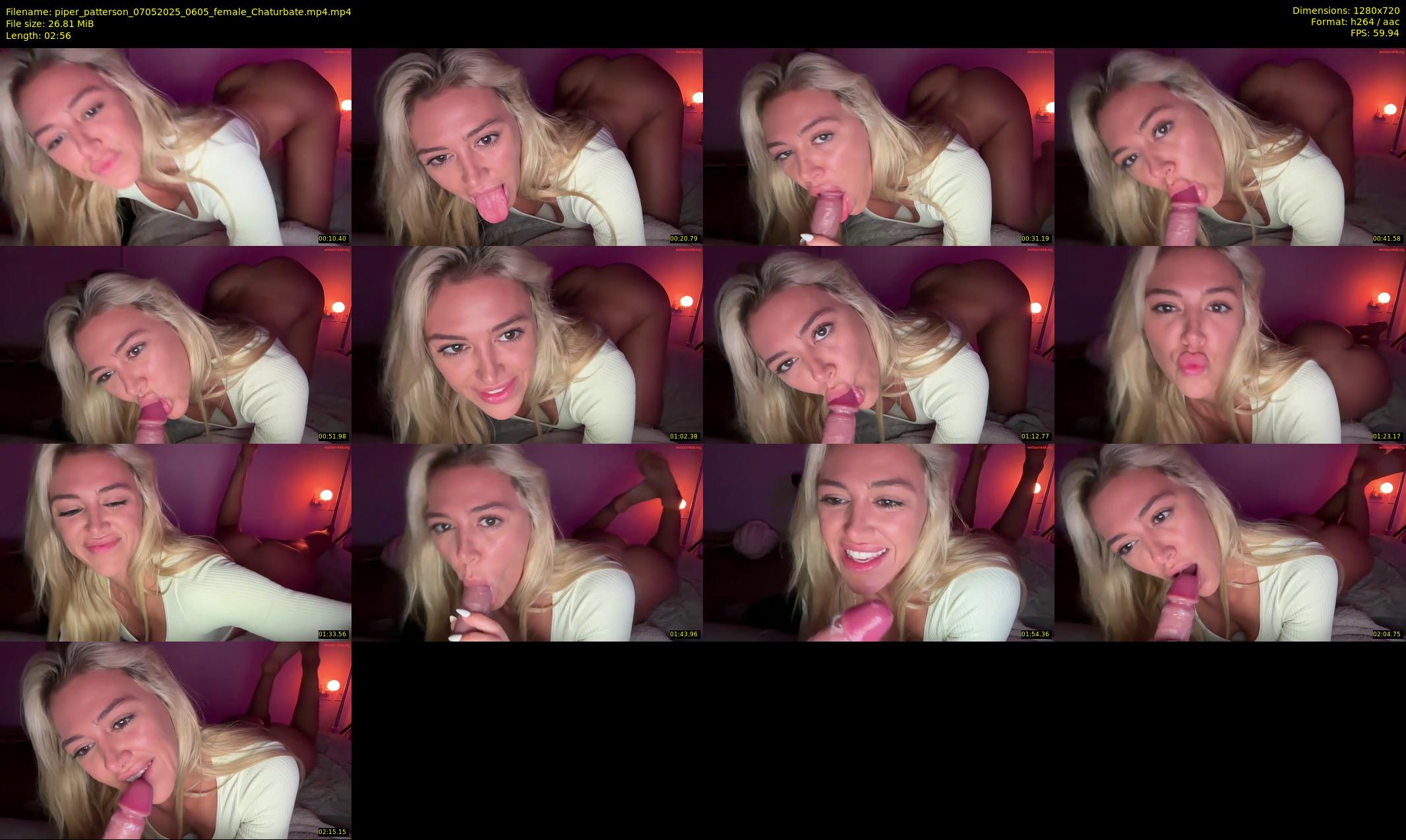 piper_patterson — 3 minute Chaturbate female cam show recording, 720p, May 7, 2025
