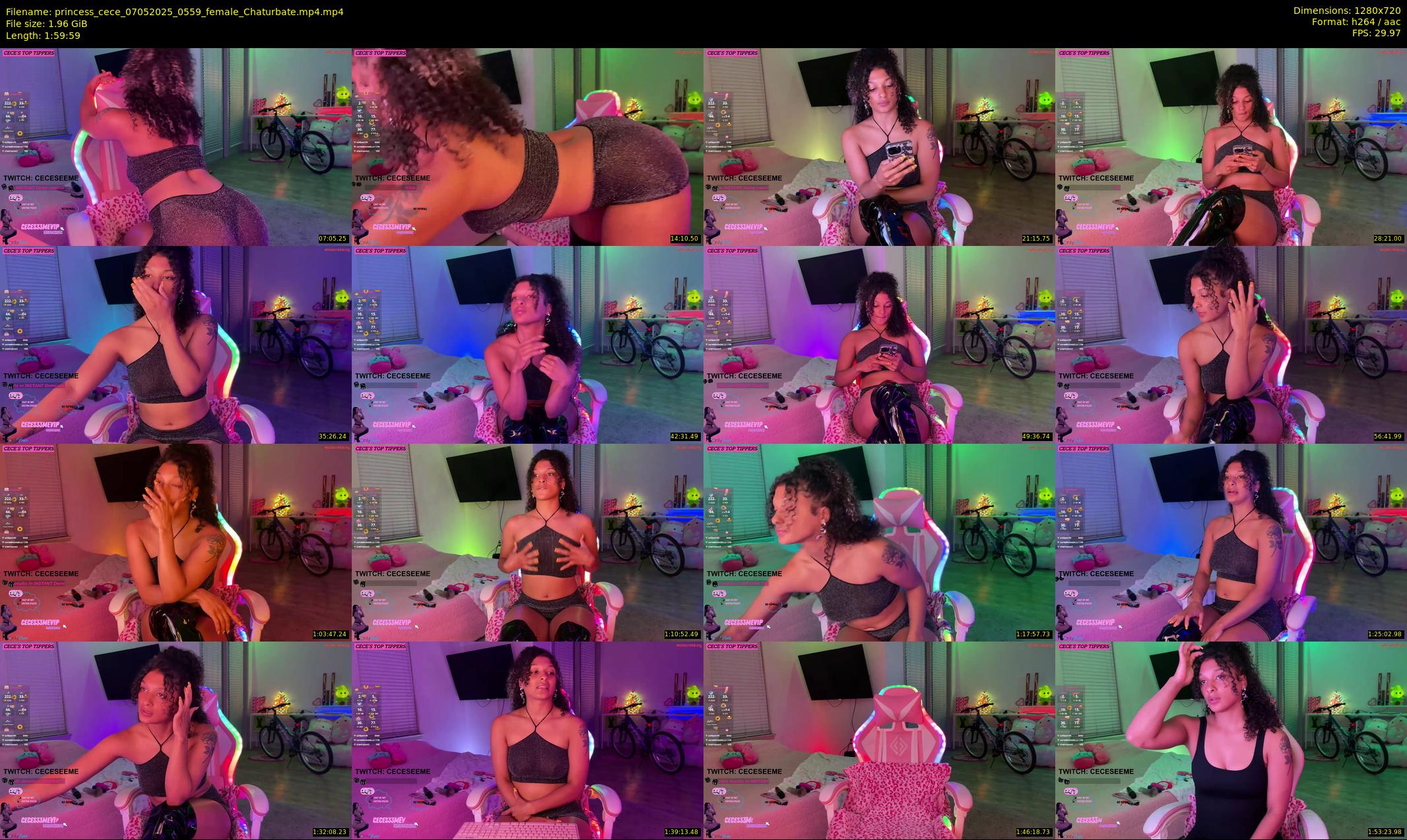 princess_cece — 120 minute Chaturbate female cam show recording, 720p, May 7, 2025