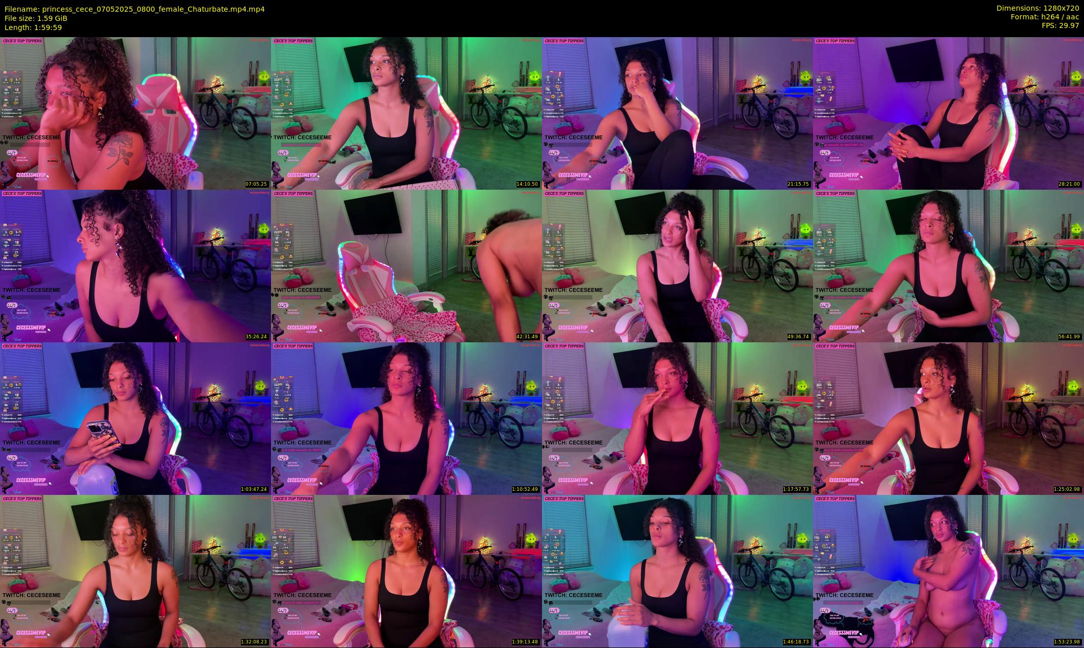 princess_cece — 120 minute Chaturbate female cam show recording, 720p, May 7, 2025