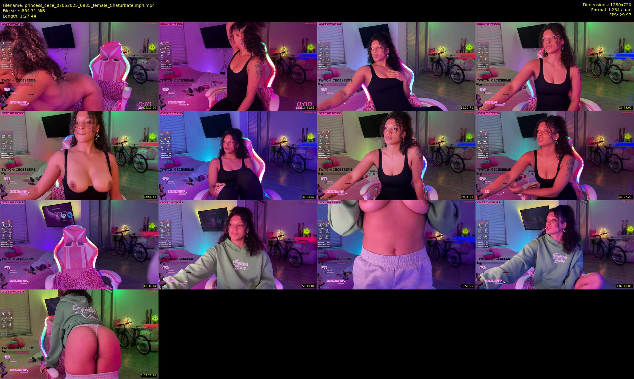 princess_cece — 88 minute Chaturbate female cam show recording, 720p, May 7, 2025