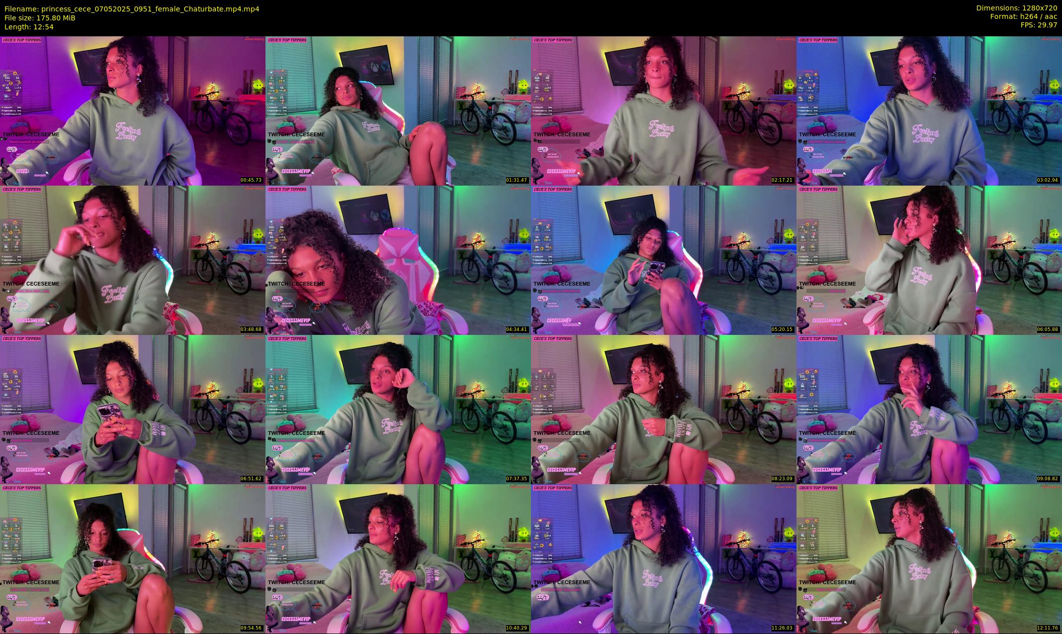 princess_cece — 13 minute Chaturbate female cam show recording, 720p, May 7, 2025