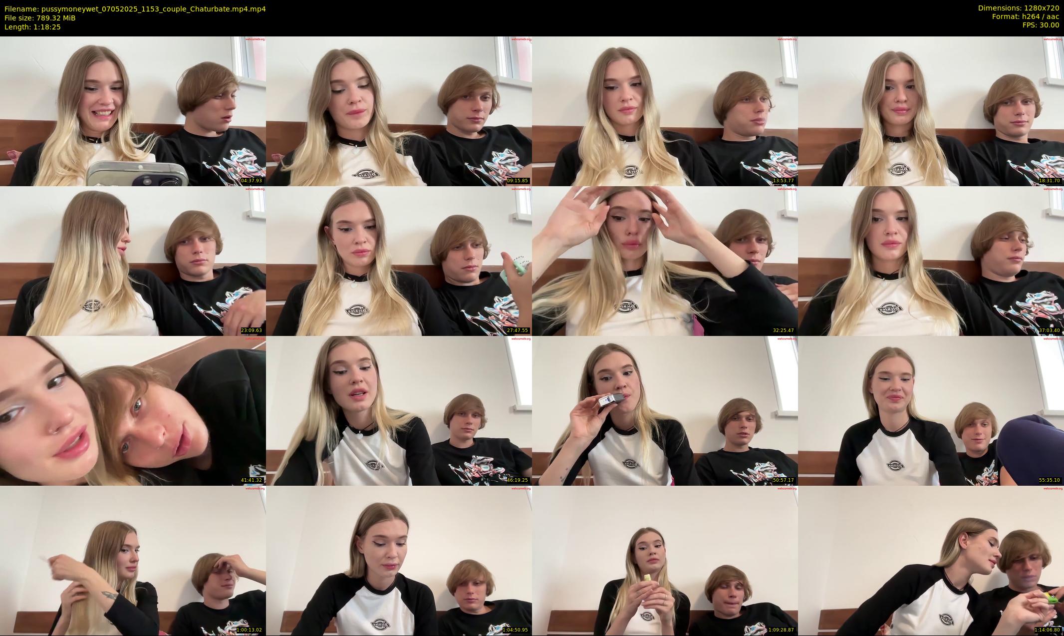 pussymoneywet — 79 minute Chaturbate couple cam show recording, 720p, May 7, 2025