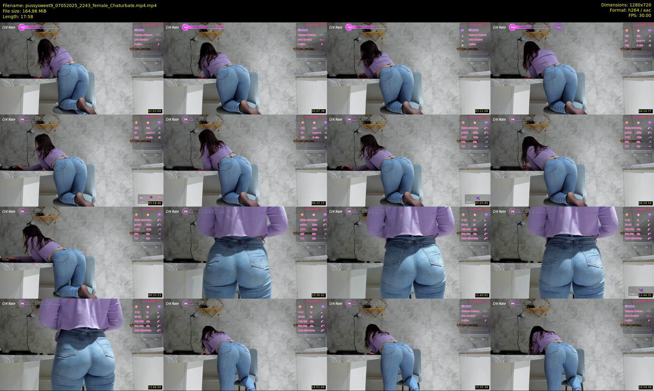 pussysweet9 — 18 minute Chaturbate female cam show recording, 720p, May 7, 2025
