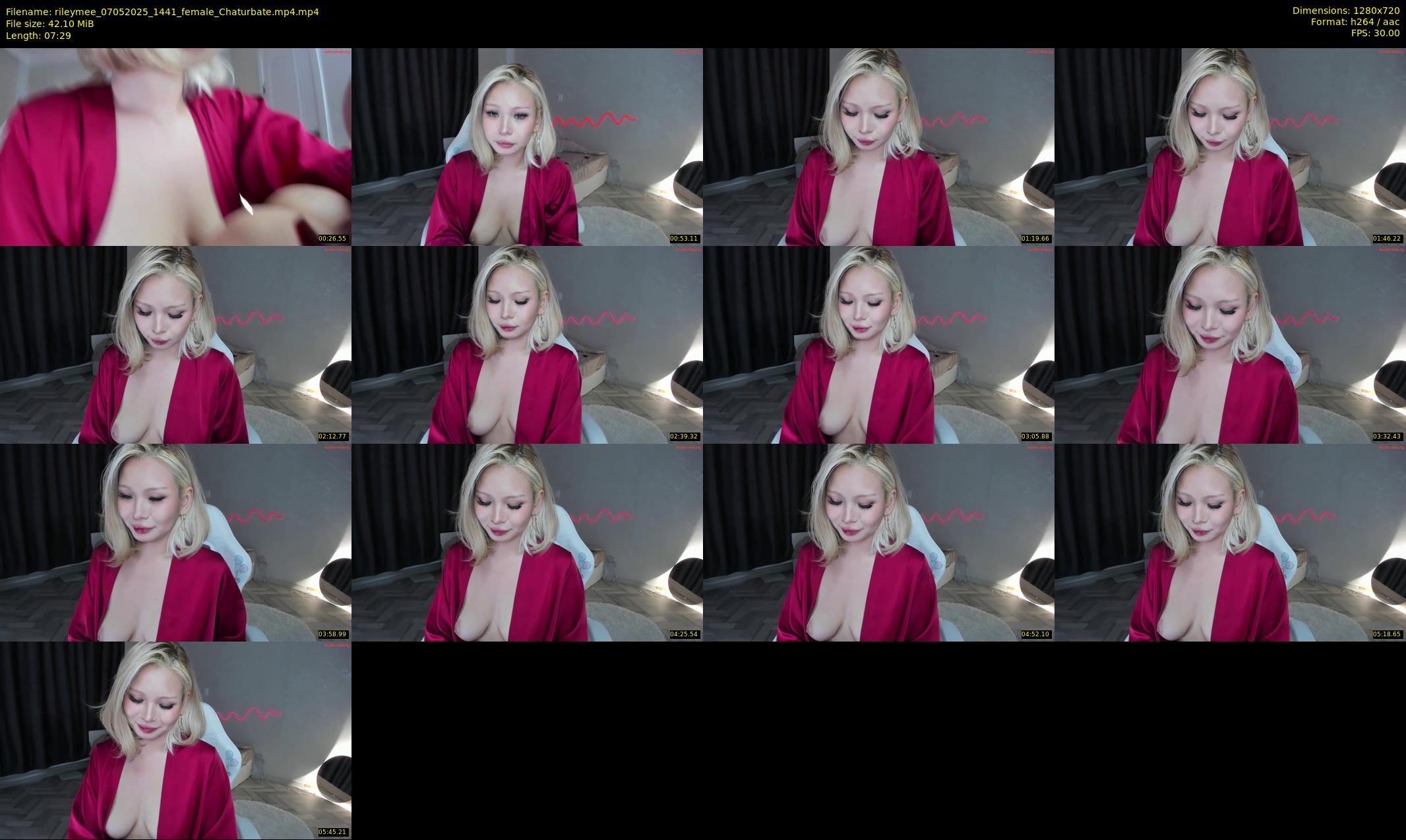 rileymee — 8 minute Chaturbate female cam show recording, 720p, May 7, 2025