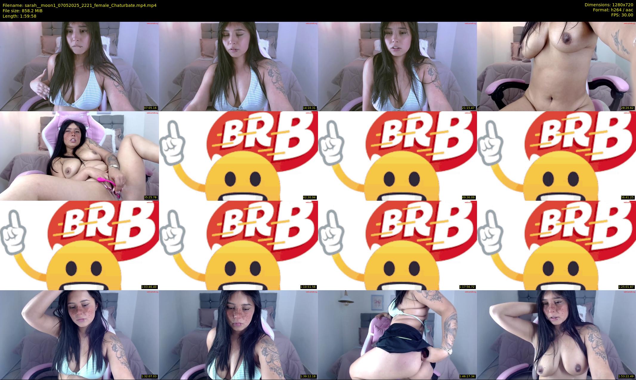 sarah__moon1 — 120 minute Chaturbate female cam show recording, 720p, May 7, 2025