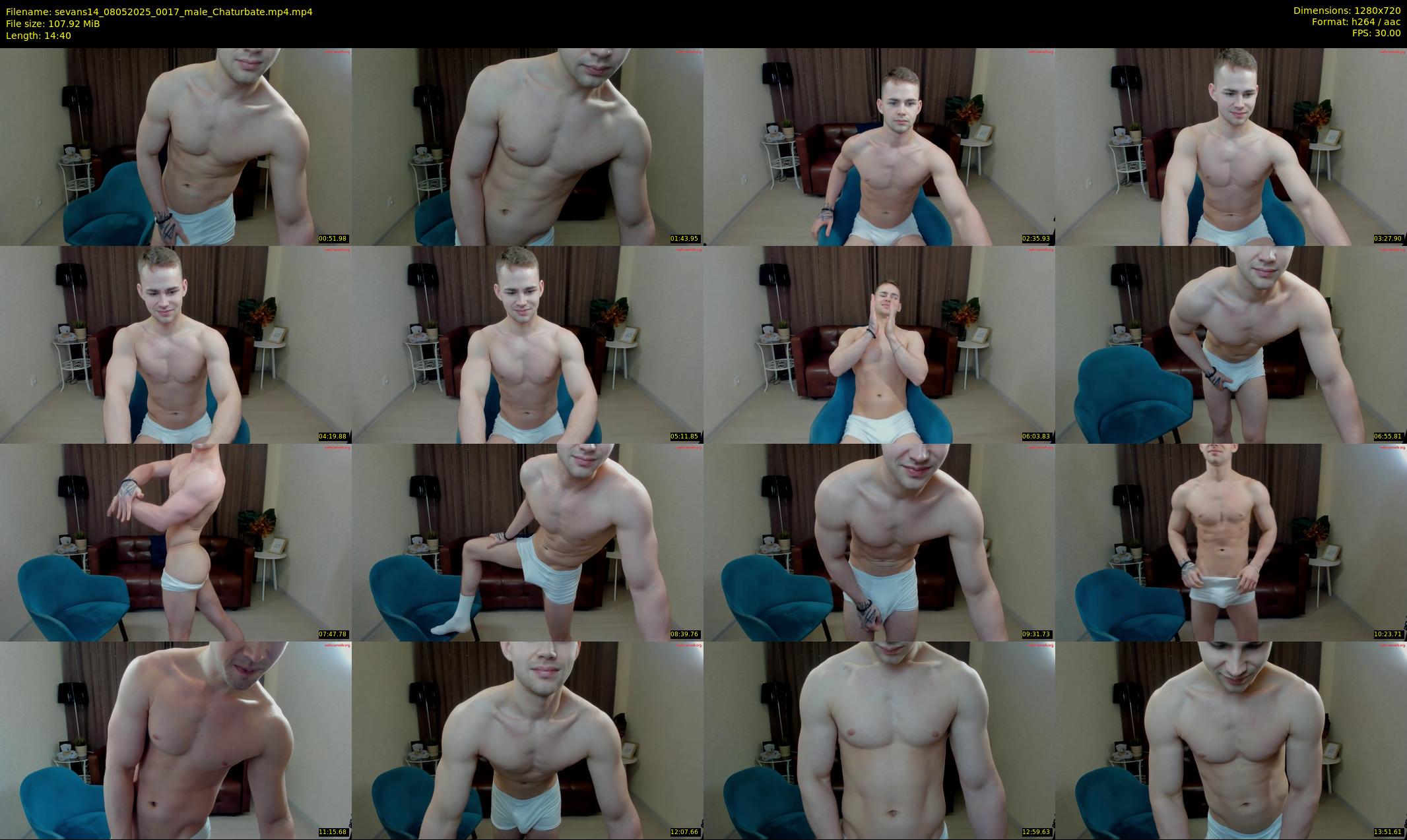 sevans14 — 15 minute Chaturbate male cam show recording, 720p, May 8, 2025