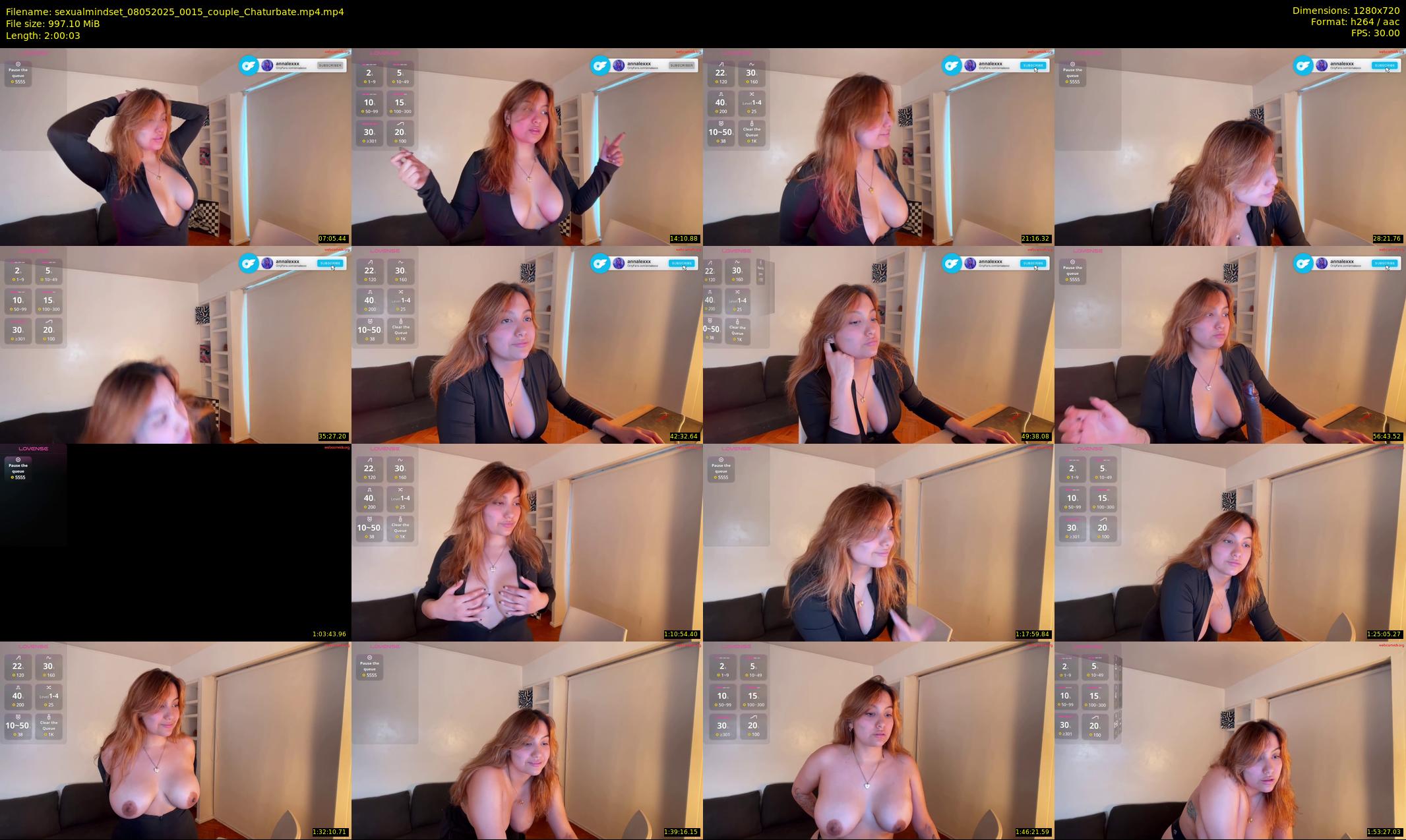sexualmindset — 121 minute Chaturbate female cam show recording, 720p, May 8, 2025