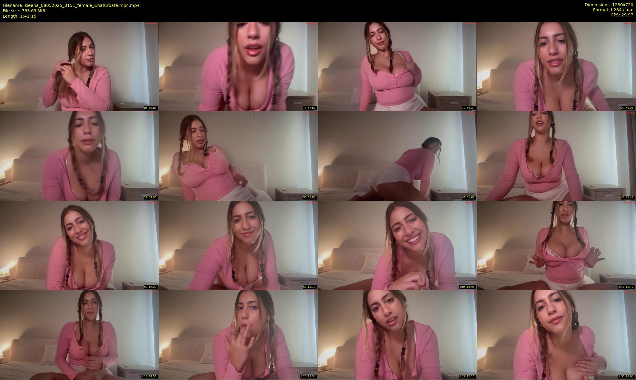 sieena — 102 minute Chaturbate female cam show recording, 720p, May 8, 2025